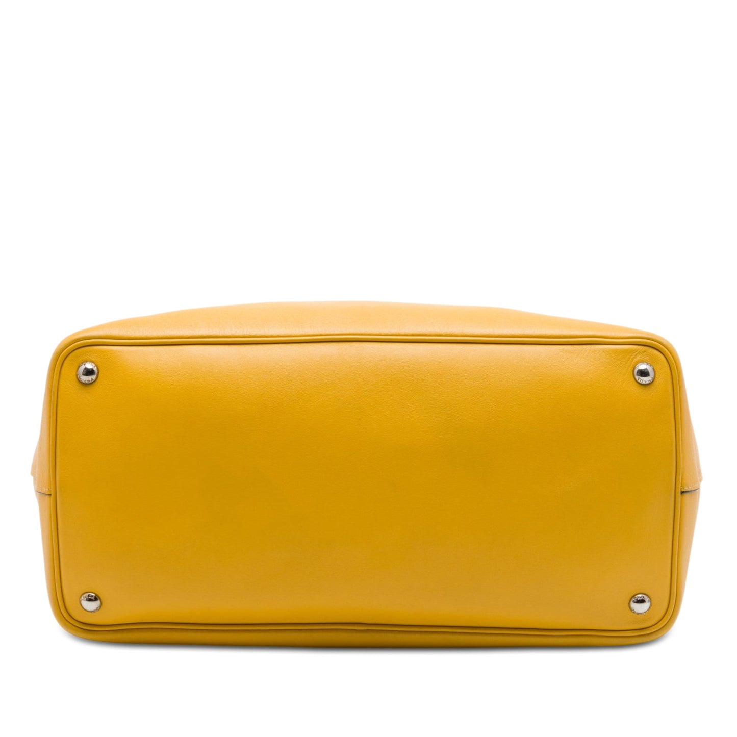 Prada City Calf Leather Buckle Tote