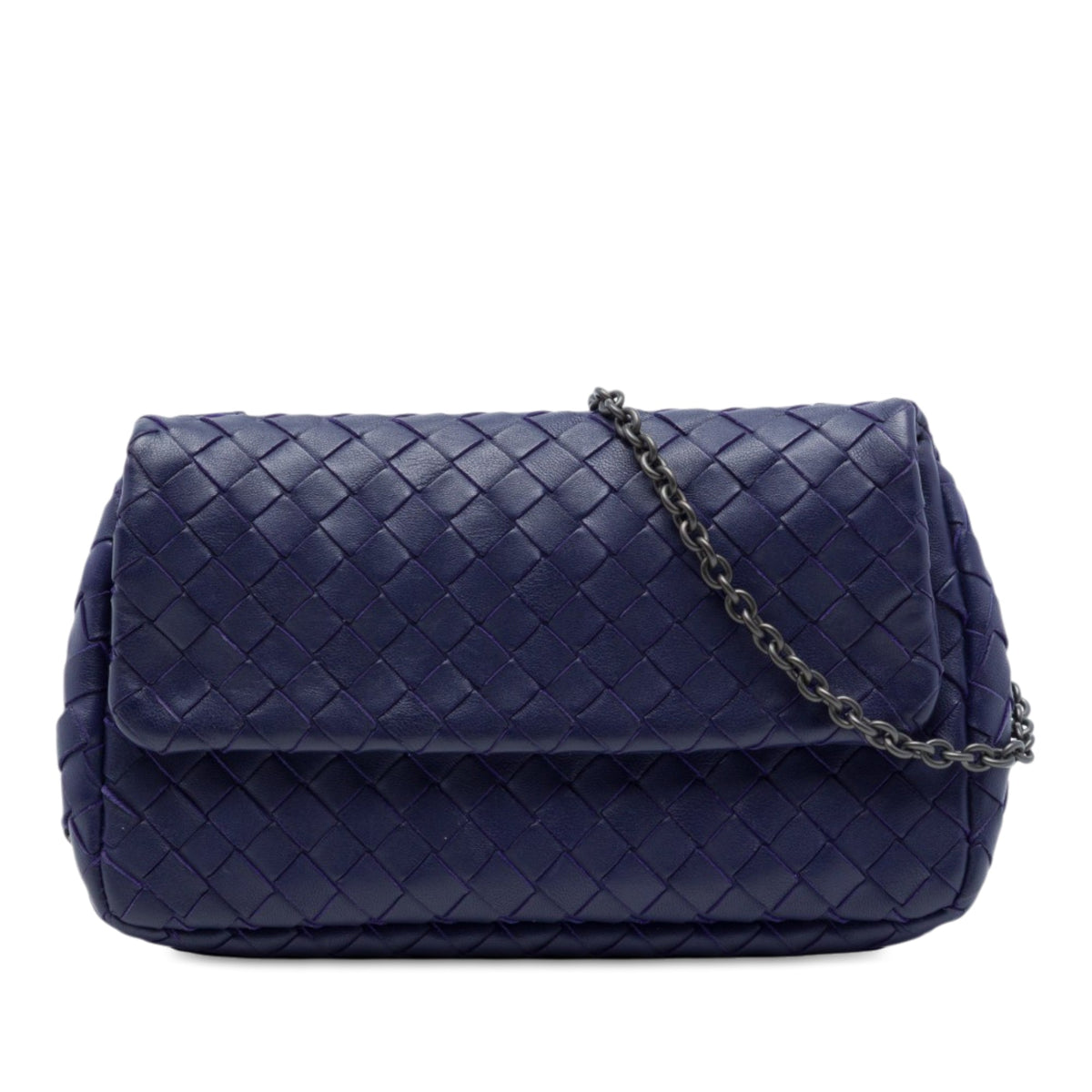 Bottega Veneta Mini Nappa Intrecciato Expandable Chain Flap Crossbody