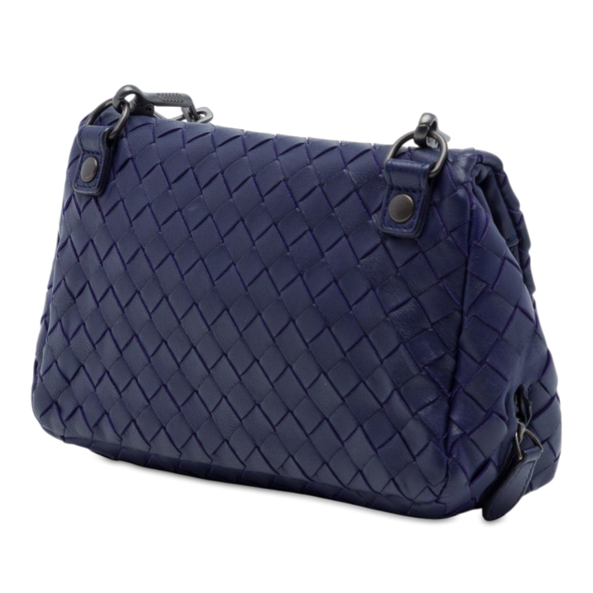 Bottega Veneta Mini Nappa Intrecciato Expandable Chain Flap Crossbody
