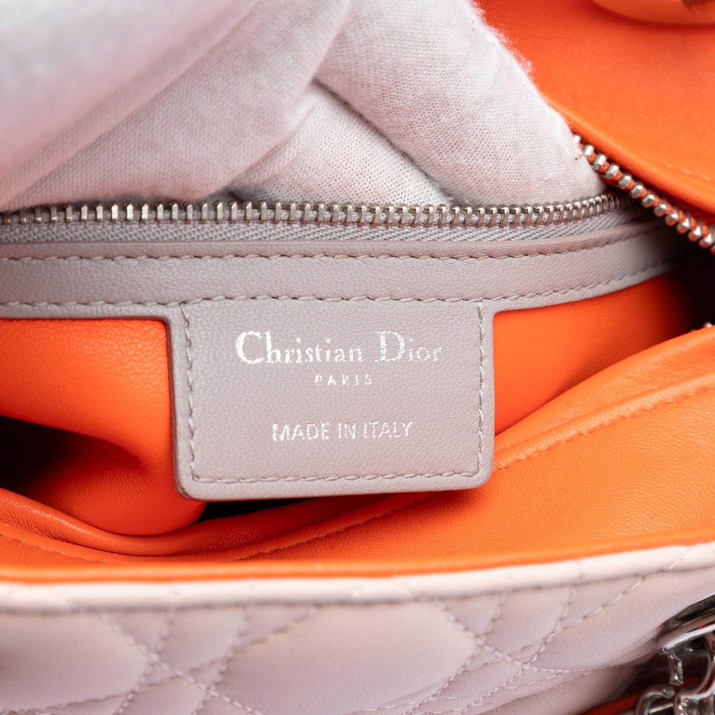 Dior Medium Tricolor Lambskin Cannage Lady Dior