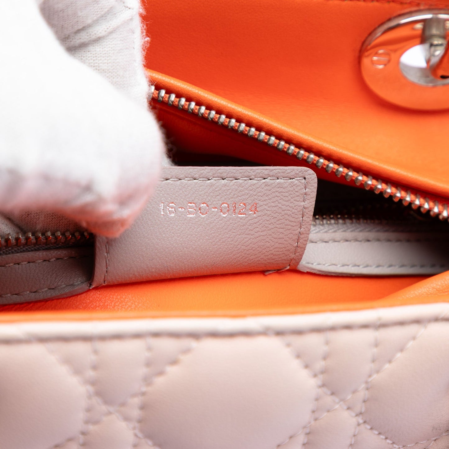 Dior Medium Tricolor Lambskin Cannage Lady Dior