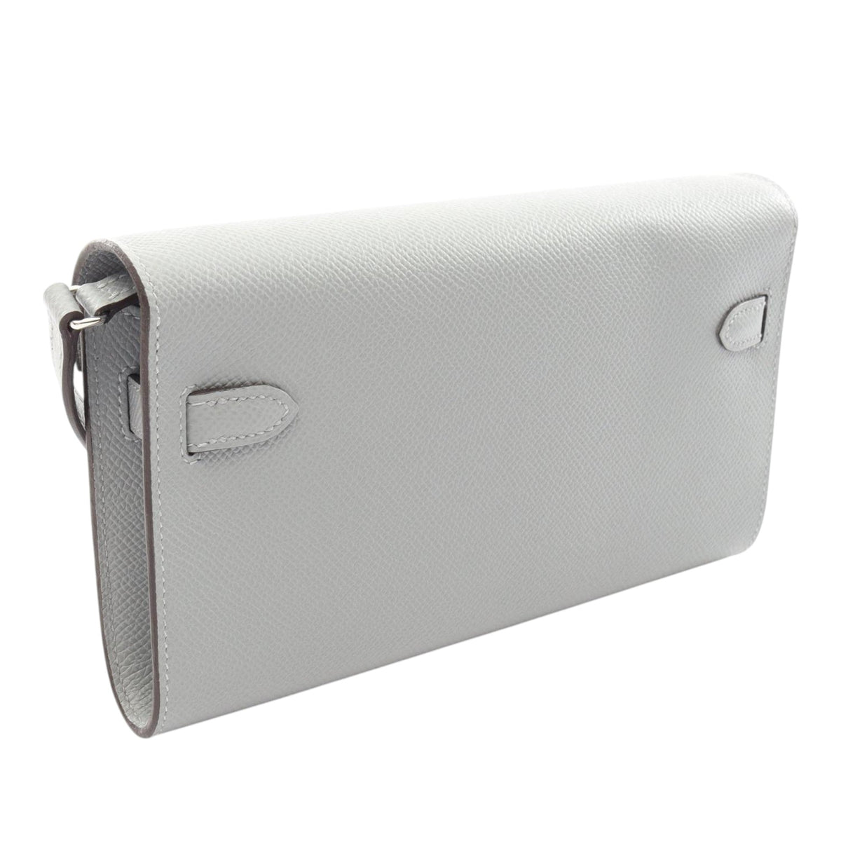 Hermès Epsom Classique Kelly To Go Wallet — Gray
