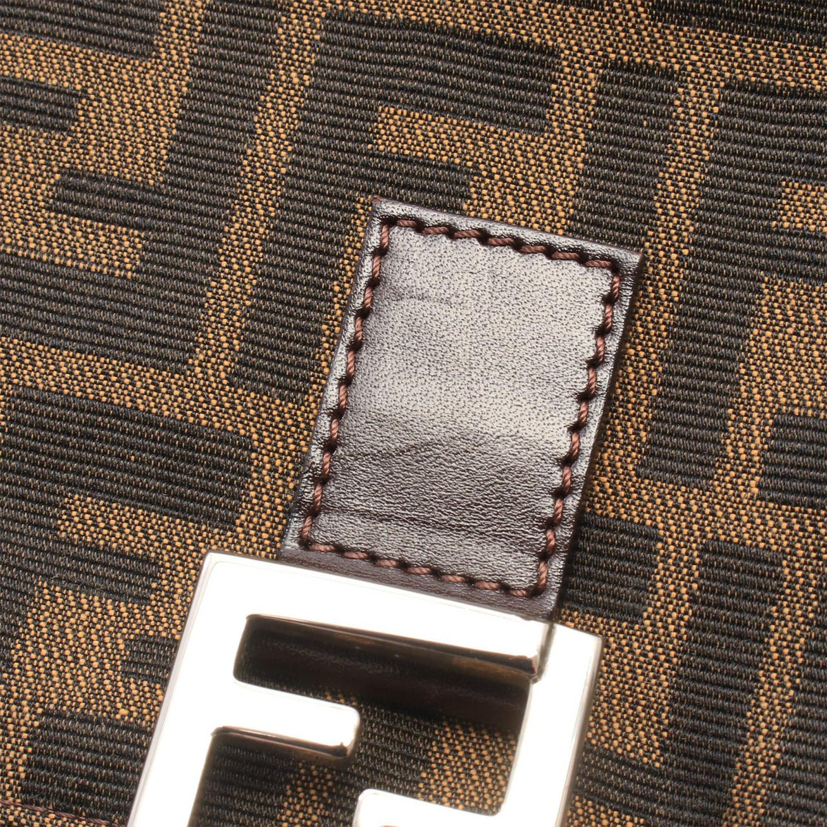Fendi Zucca Canvas Handbag — Brown