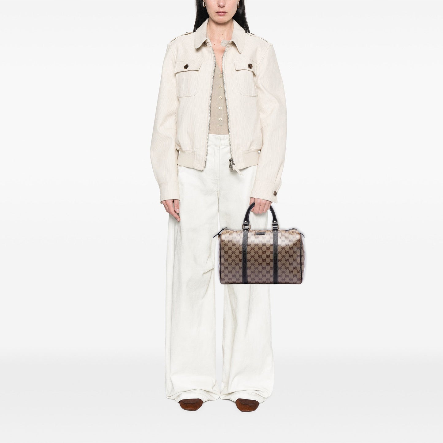 Gucci Medium GG Crystal Joy Boston Bag