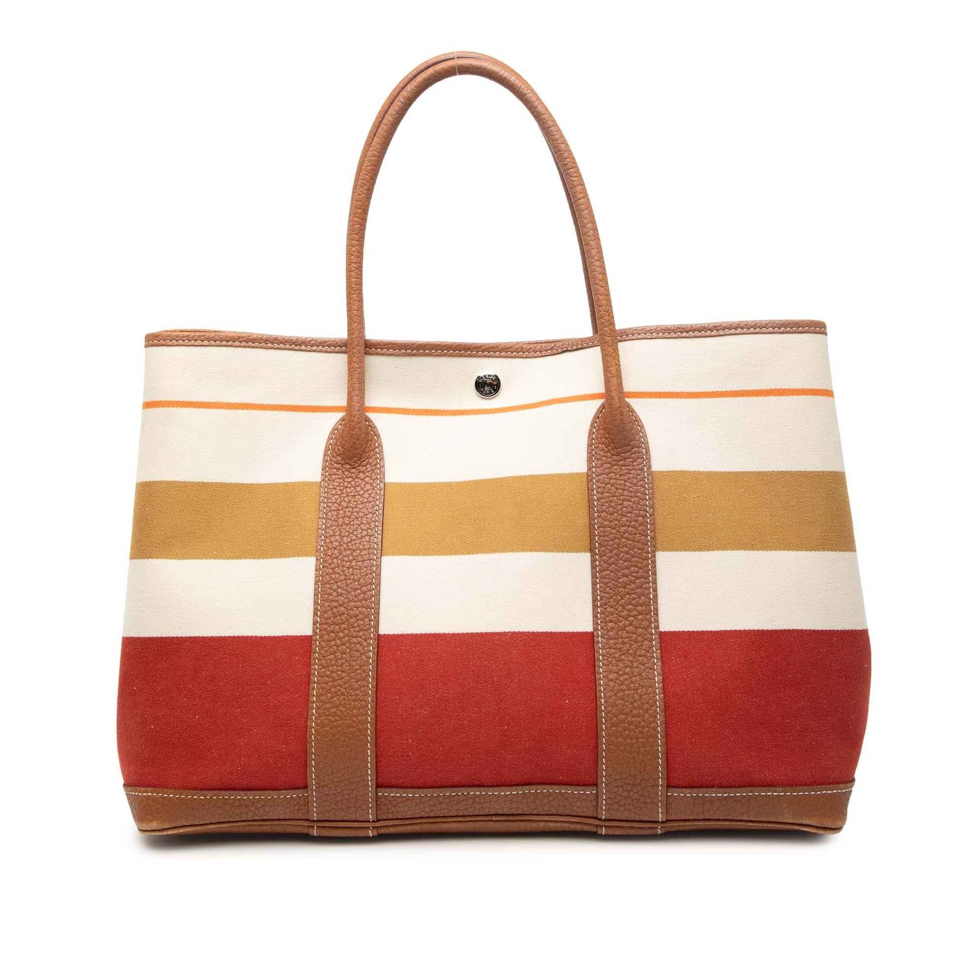 HermÃ¨s Toile and Negonda Striped Garden Party 36