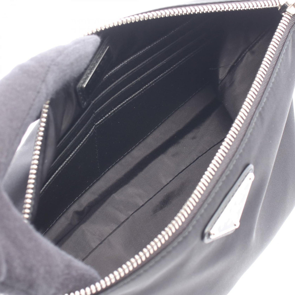 Prada Tessuto Wristlet Clutch — Black