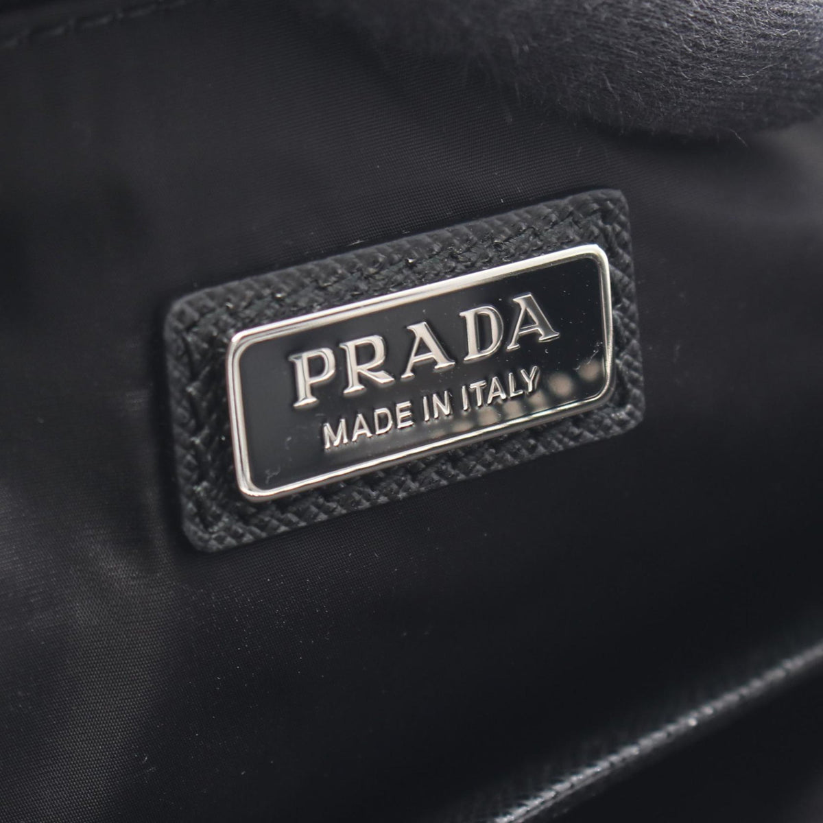 Prada Tessuto Wristlet Clutch — Black