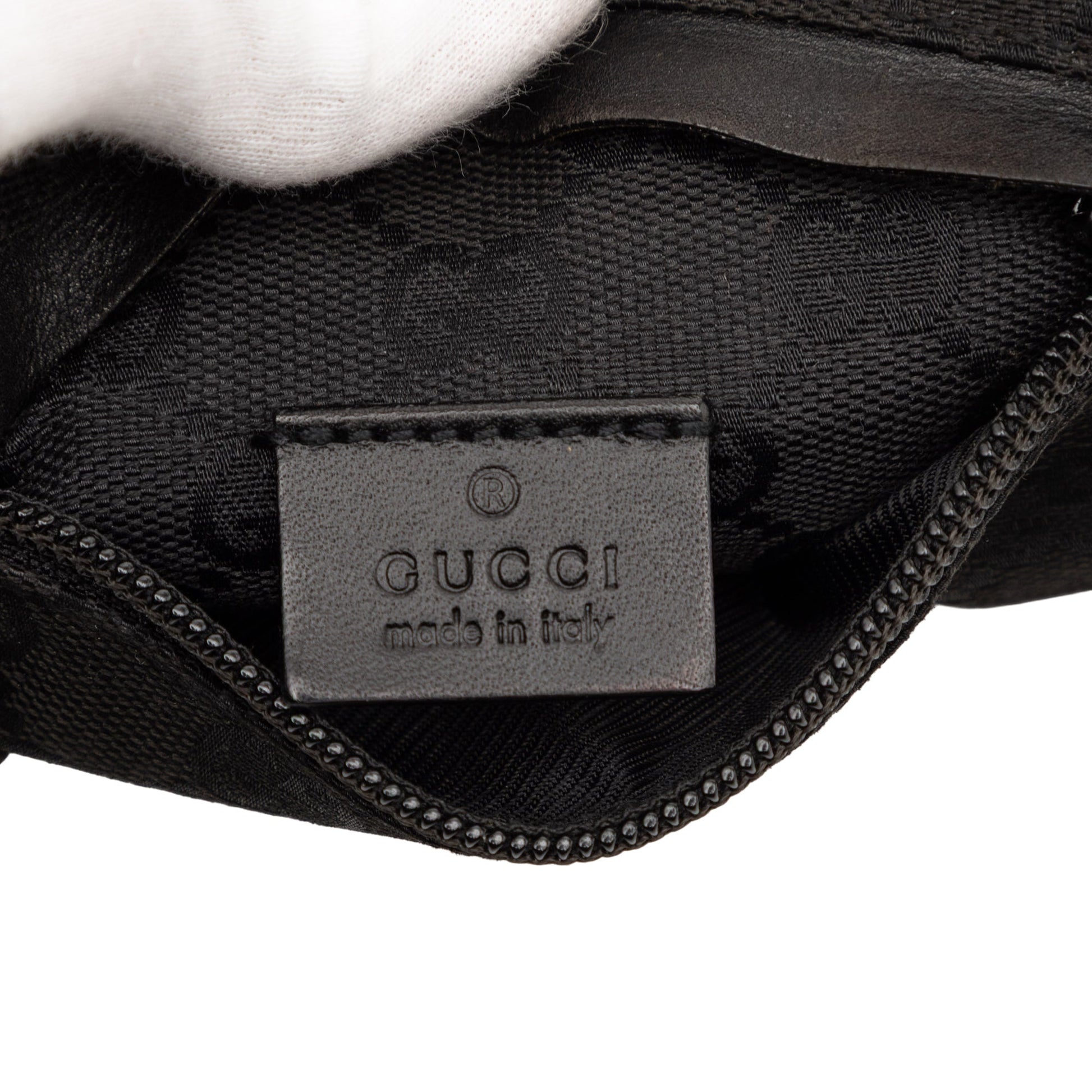 Gucci GG Canvas Double Pocket Belt Bag