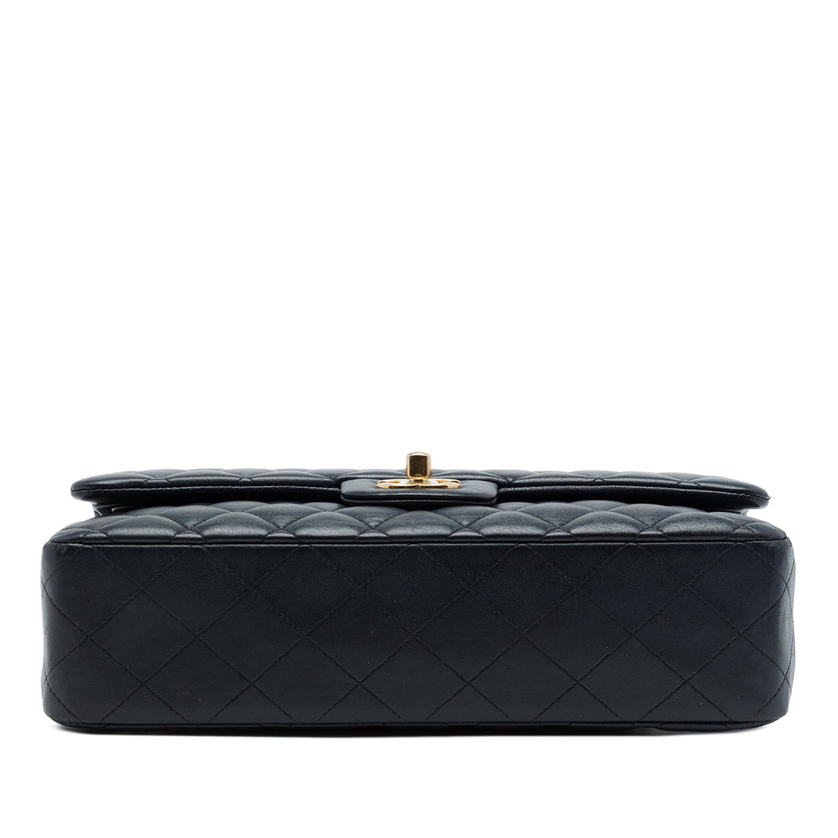 Chanel Medium Classic Lambskin Double Flap — Black