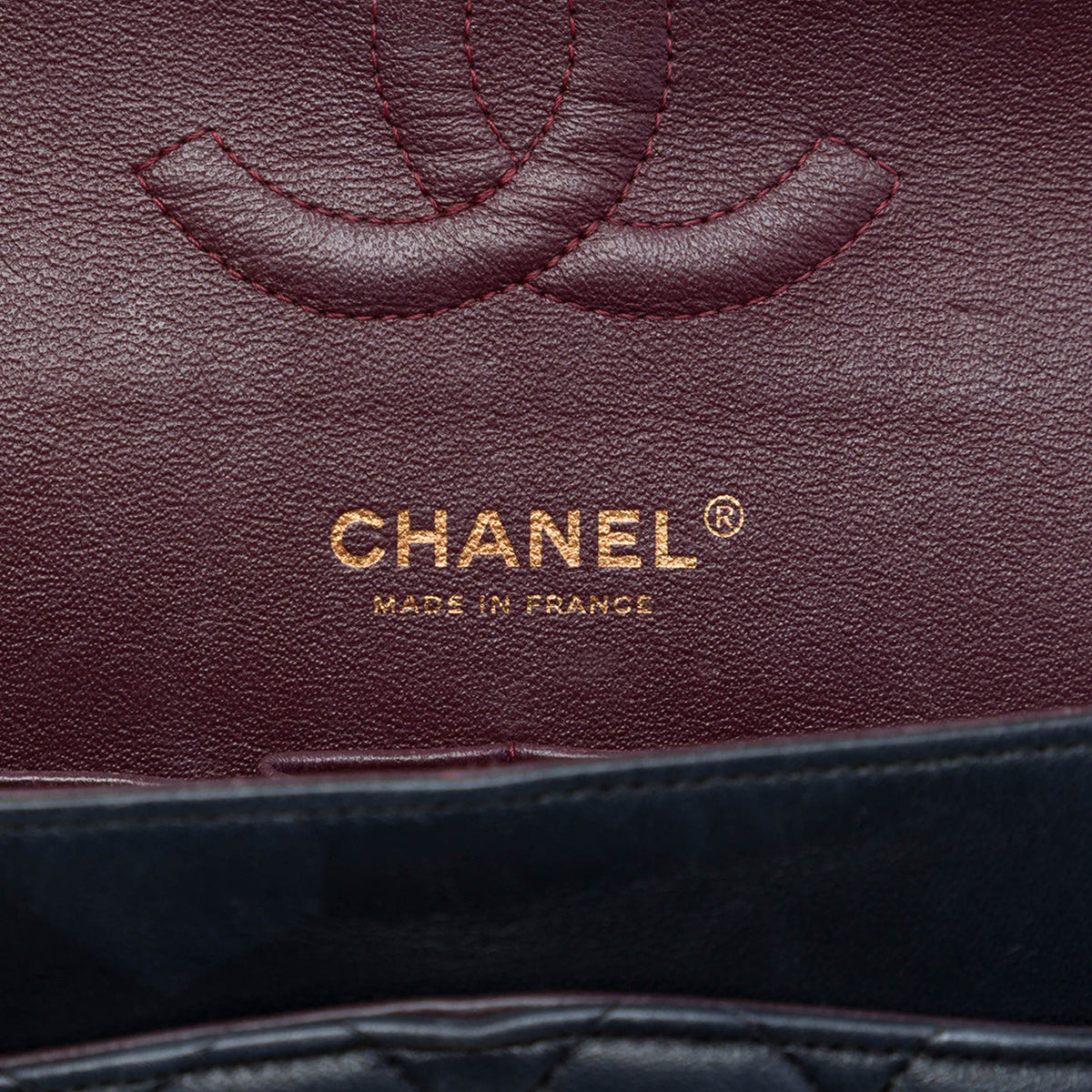 Chanel Medium Classic Lambskin Double Flap — Black