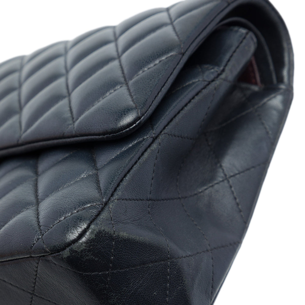 Chanel Medium Classic Lambskin Double Flap — Black