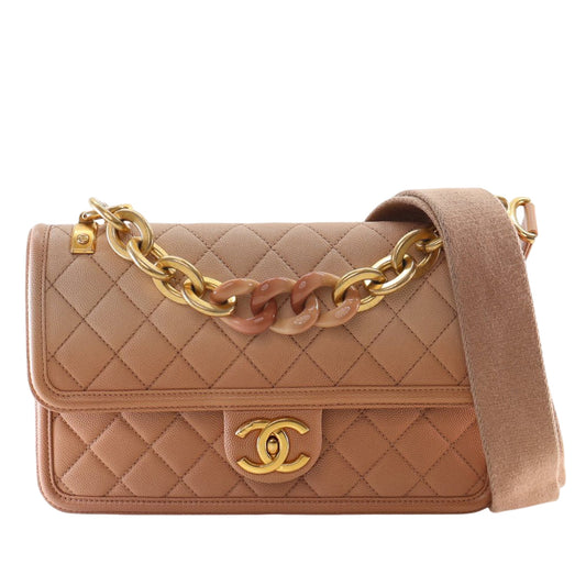 Chanel Medium Quilted Caviar Sunset On The Sea Flap