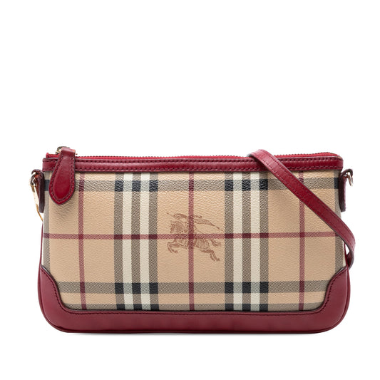 Burberry Haymarket Check Coated Canvas Peyton Crossbody