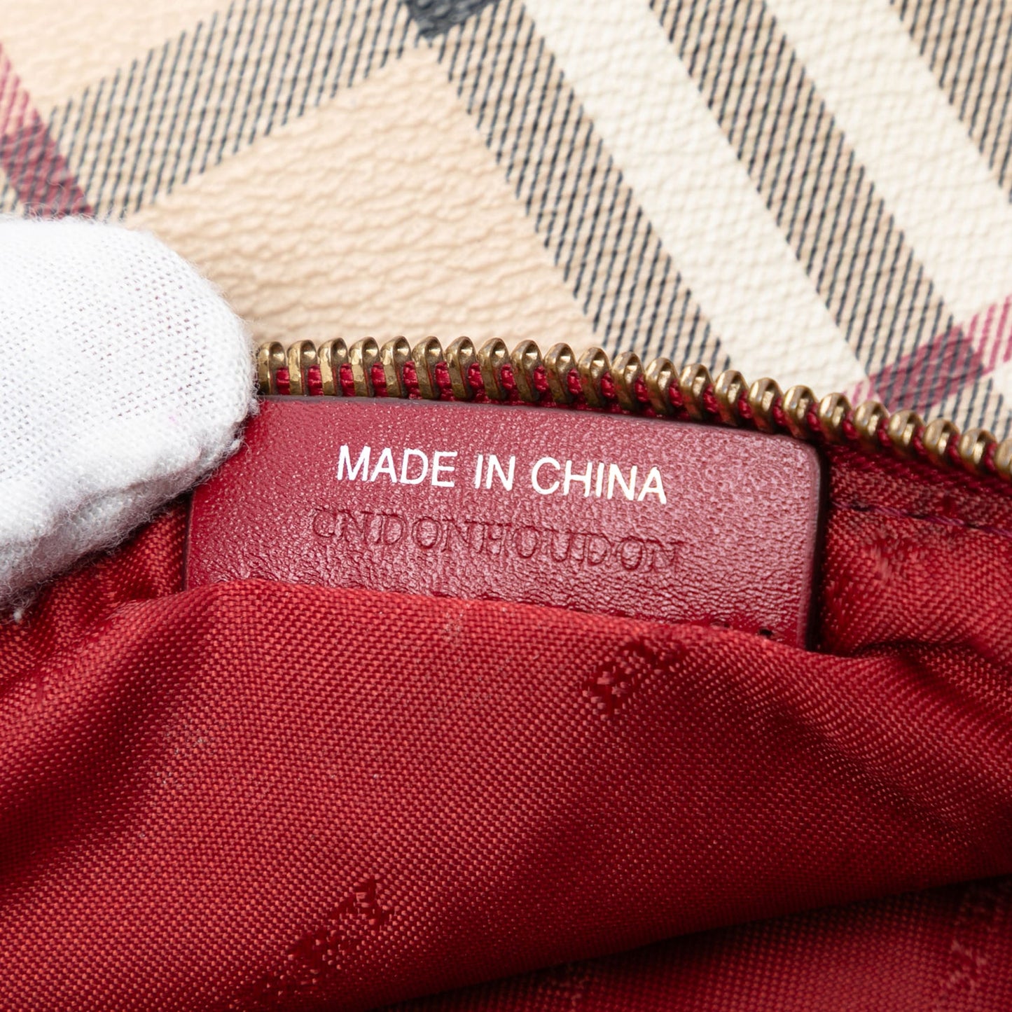 Burberry Haymarket Check Coated Canvas Peyton Crossbody