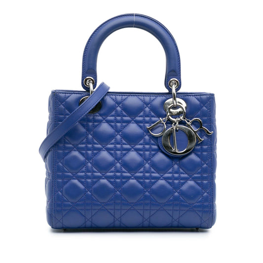 Dior Medium Lambskin Cannage Lady Dior