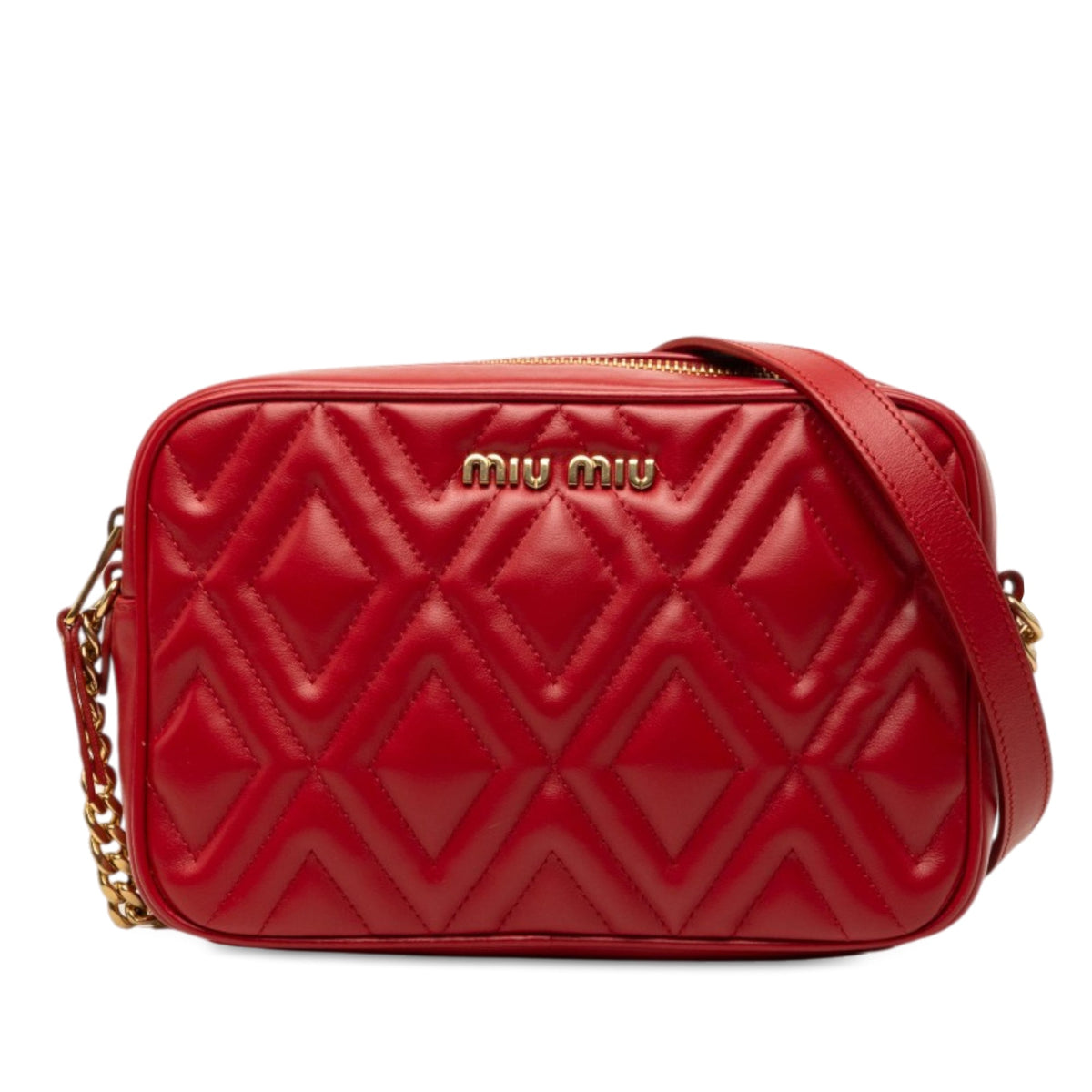 Miu Miu Matelasse Nappa Chain Camera Bag