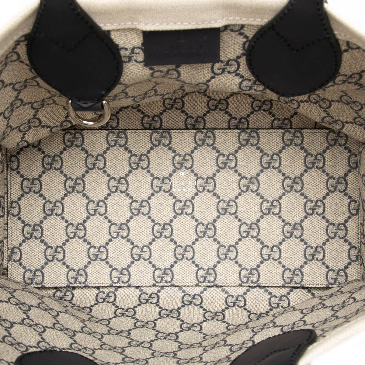 Gucci Medium Canvas Logo Tote — Beige