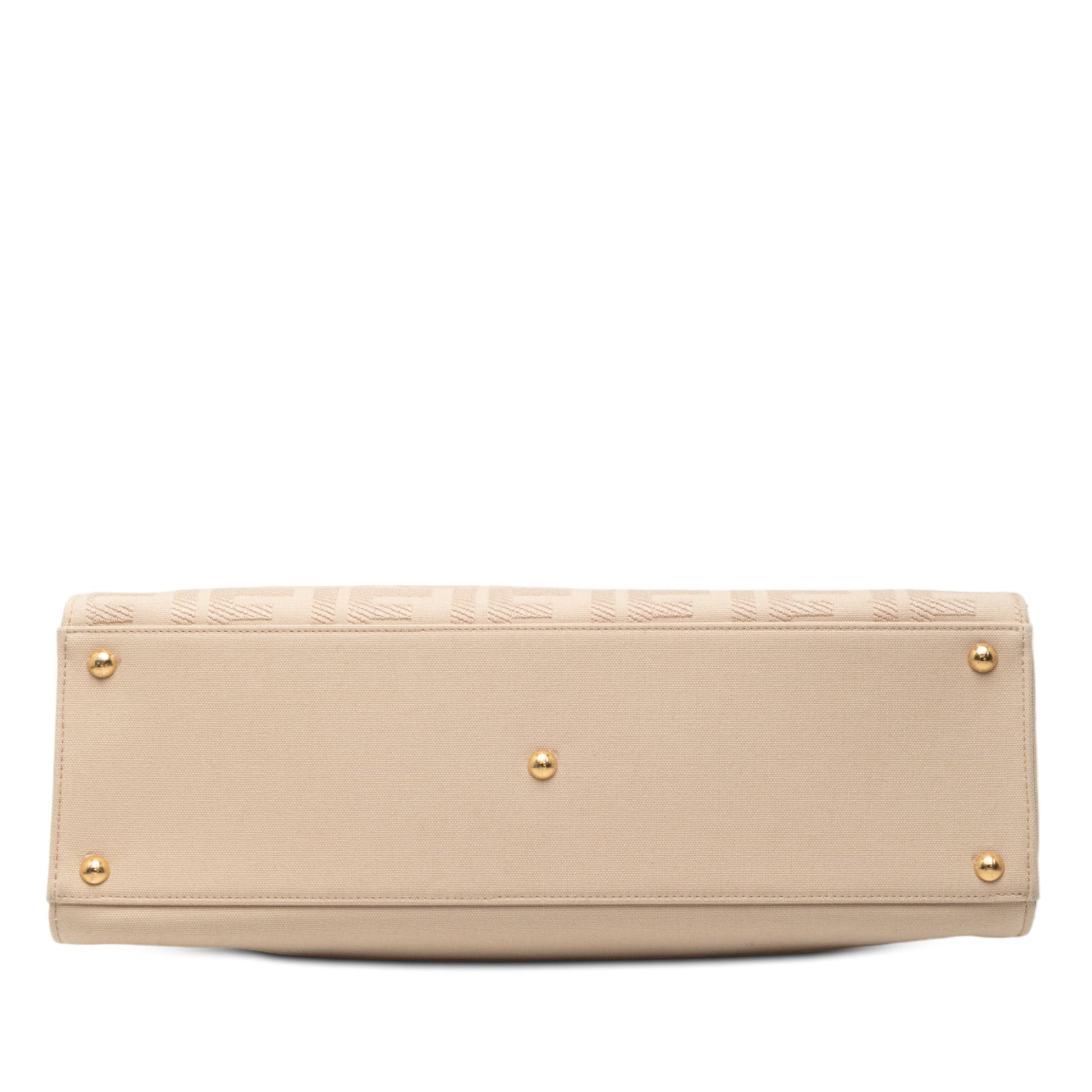 Fendi Zucca Embroidered Canvas Peekaboo X Tote