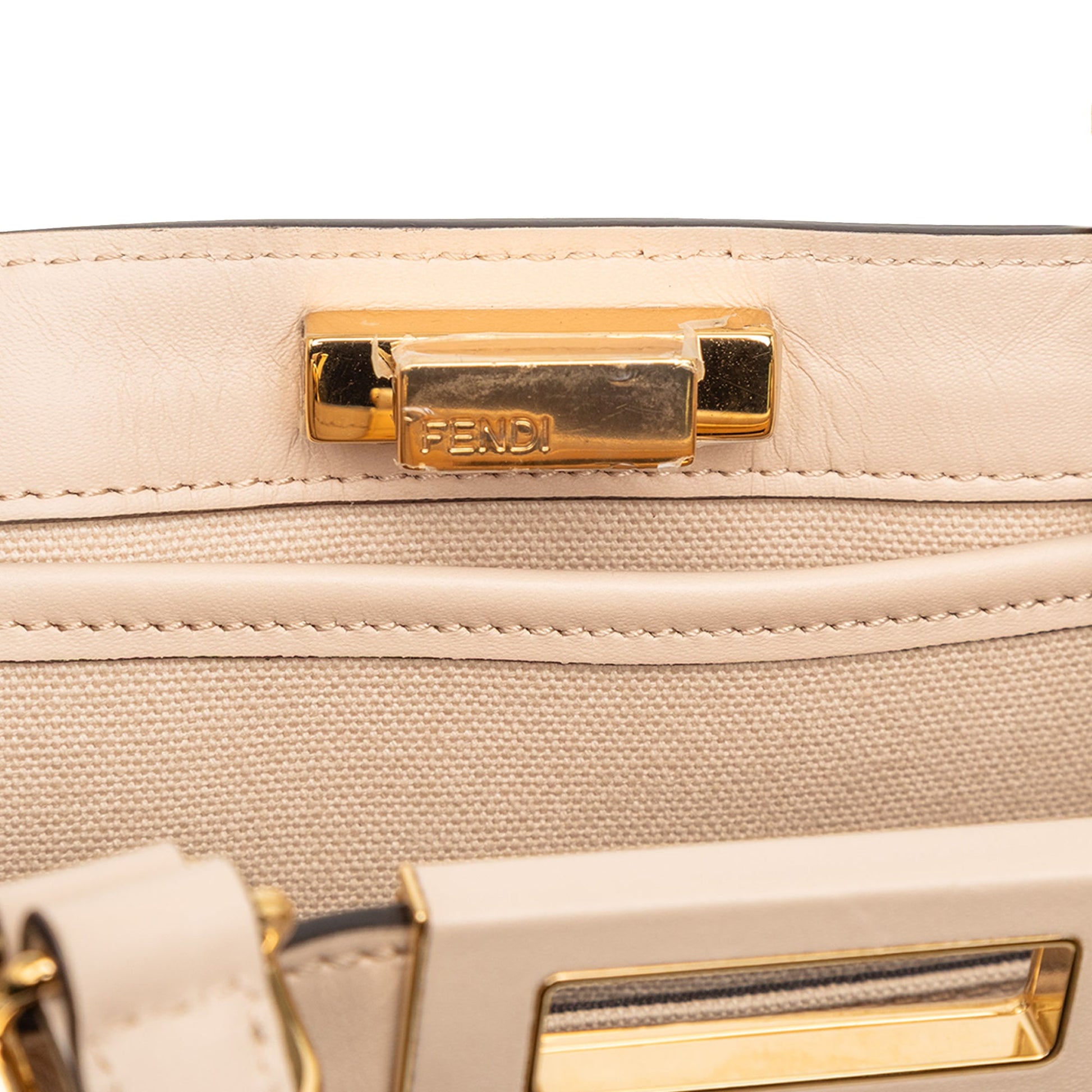 Fendi Zucca Embroidered Canvas Peekaboo X Tote