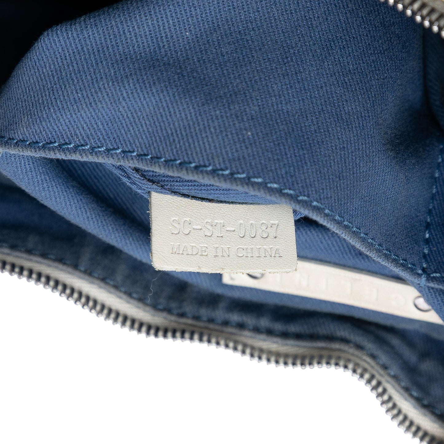 Celine Macadam Denim Shoulder Bag