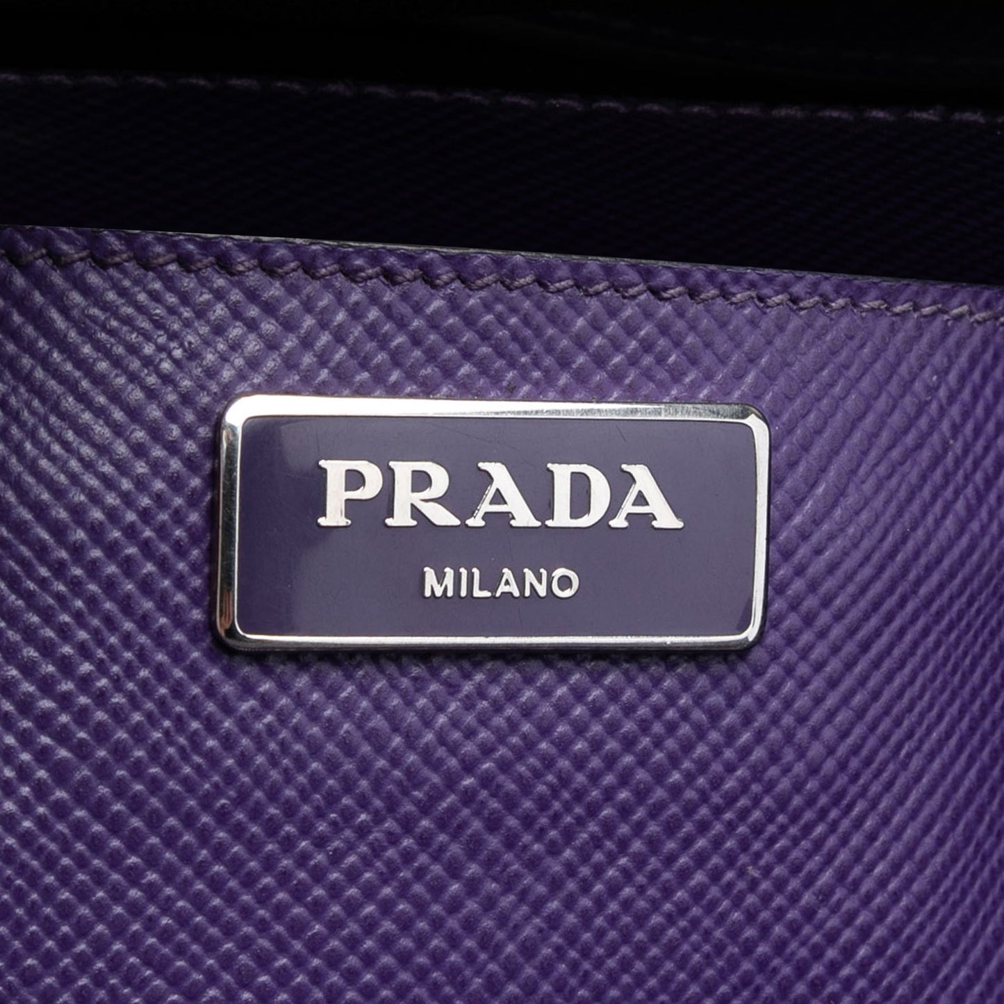 Prada Saffiano Cuir Turnlock Twin Satchel