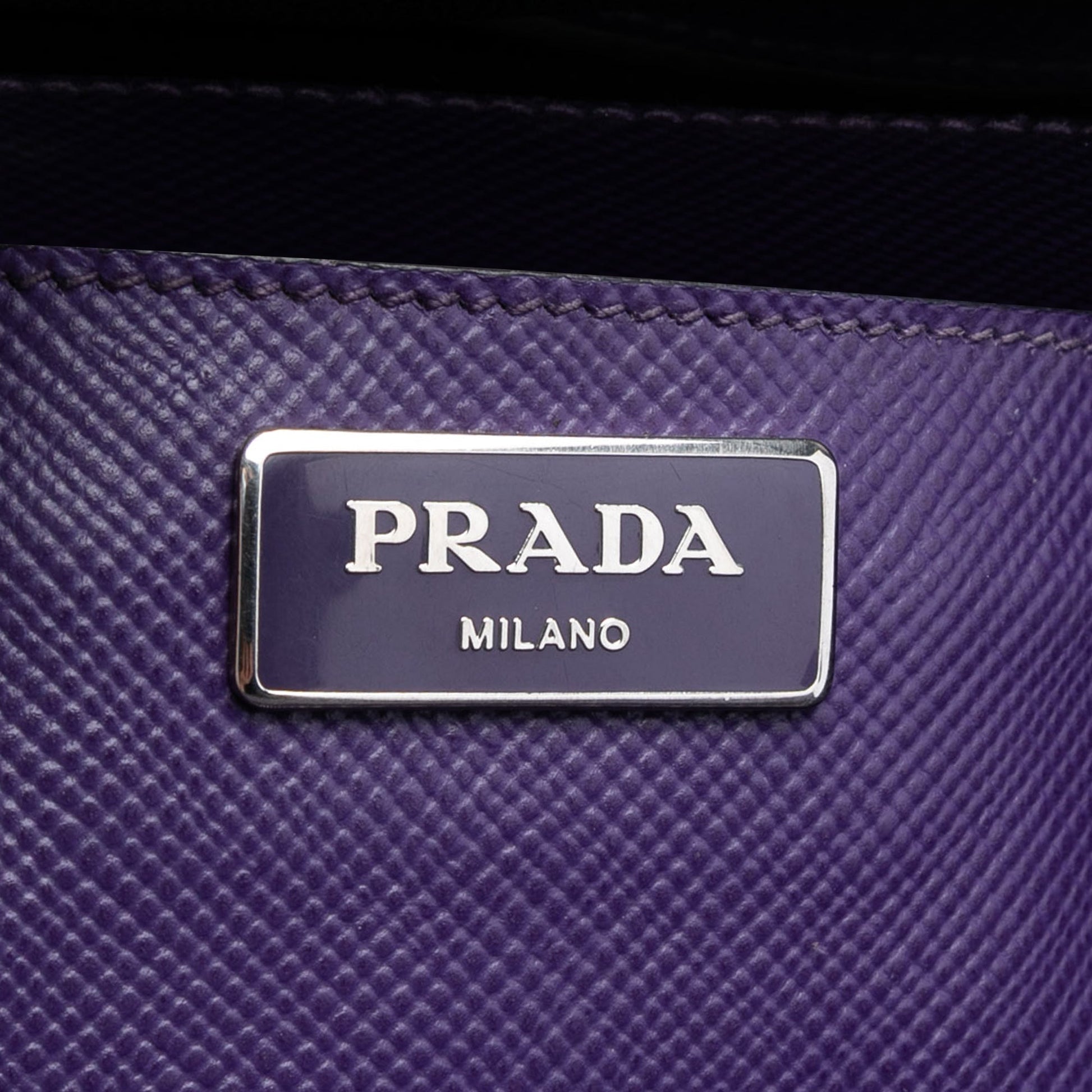 Prada Saffiano Cuir Turnlock Twin Satchel