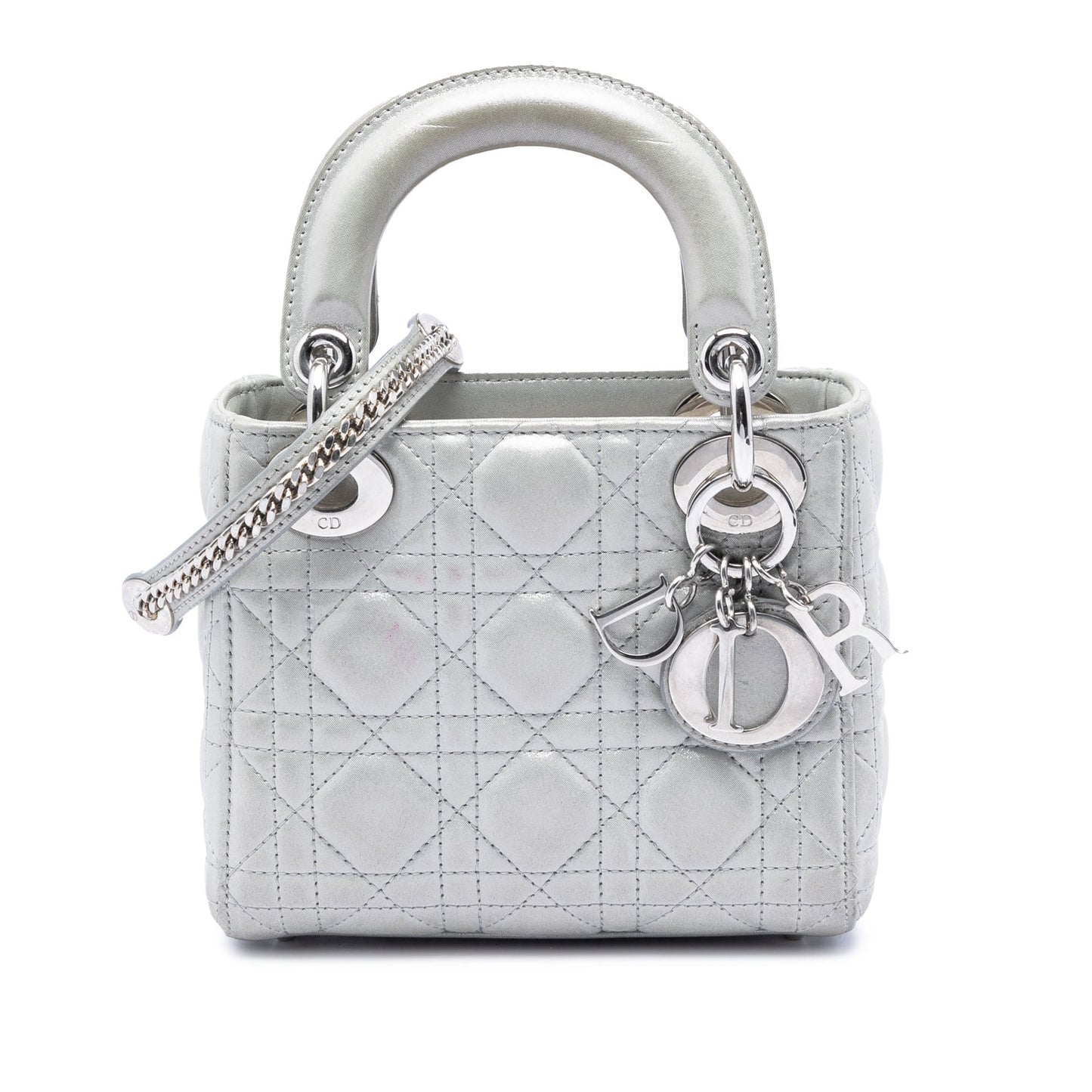 Dior Mini Iridescent Lambskin Cannage Lady Dior