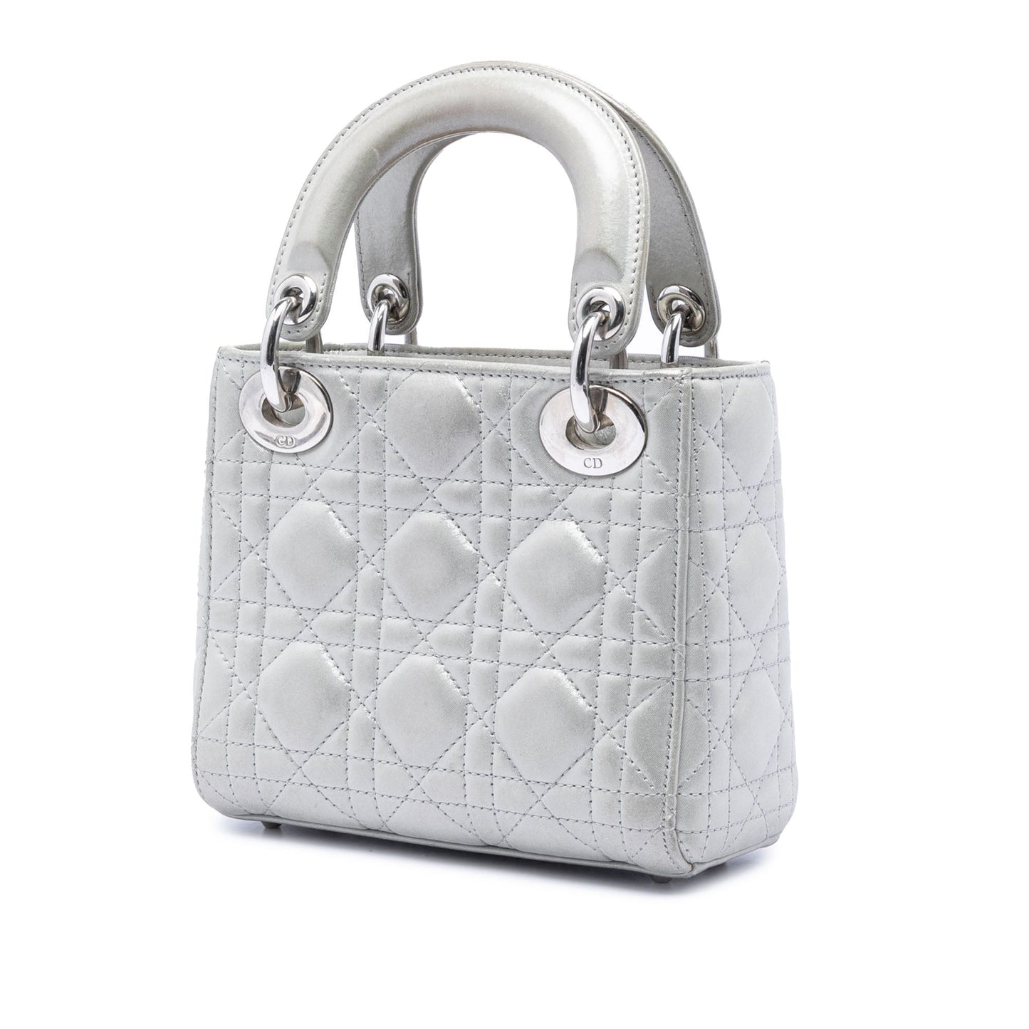 Dior Mini Iridescent Lambskin Cannage Lady Dior