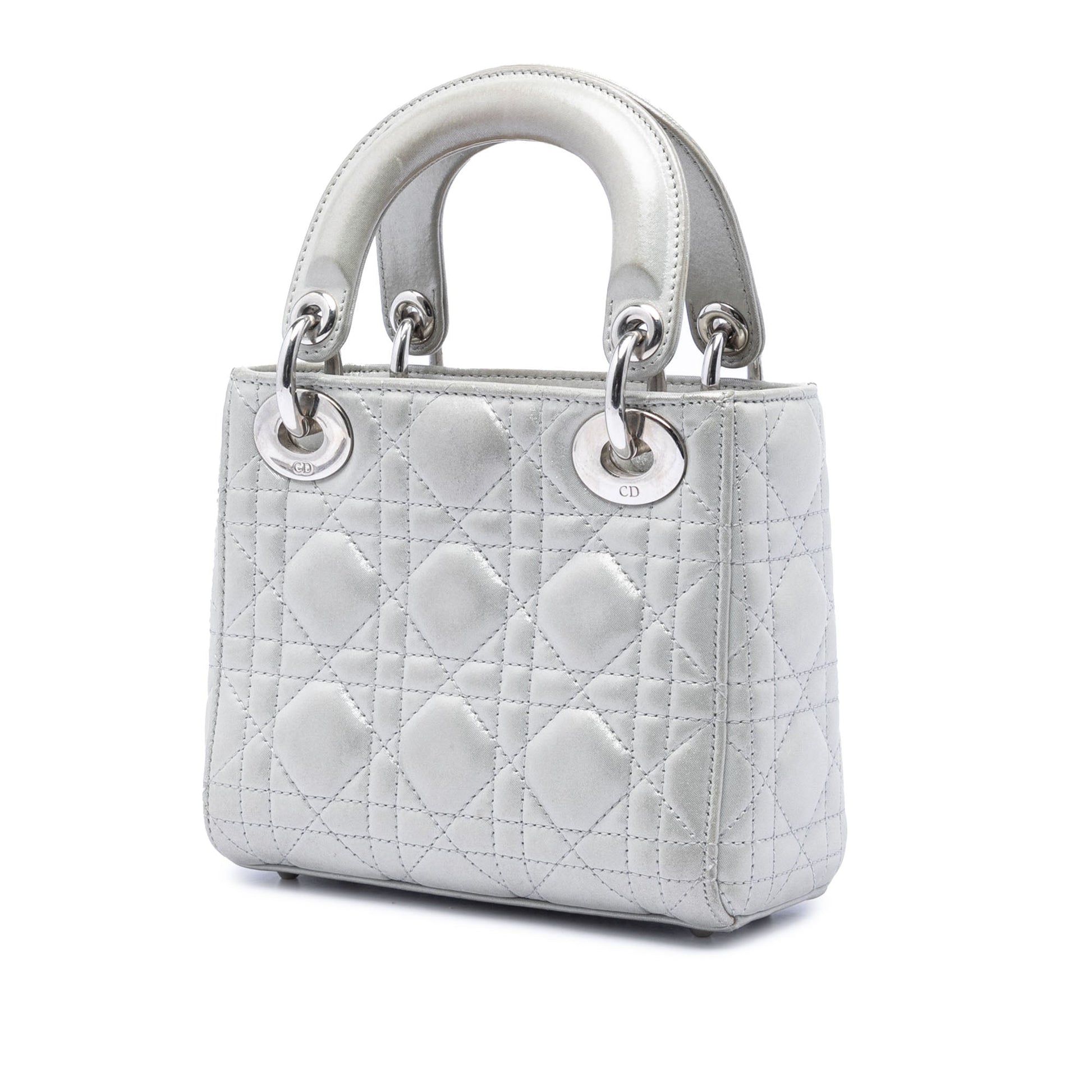 Dior Mini Iridescent Lambskin Cannage Lady Dior