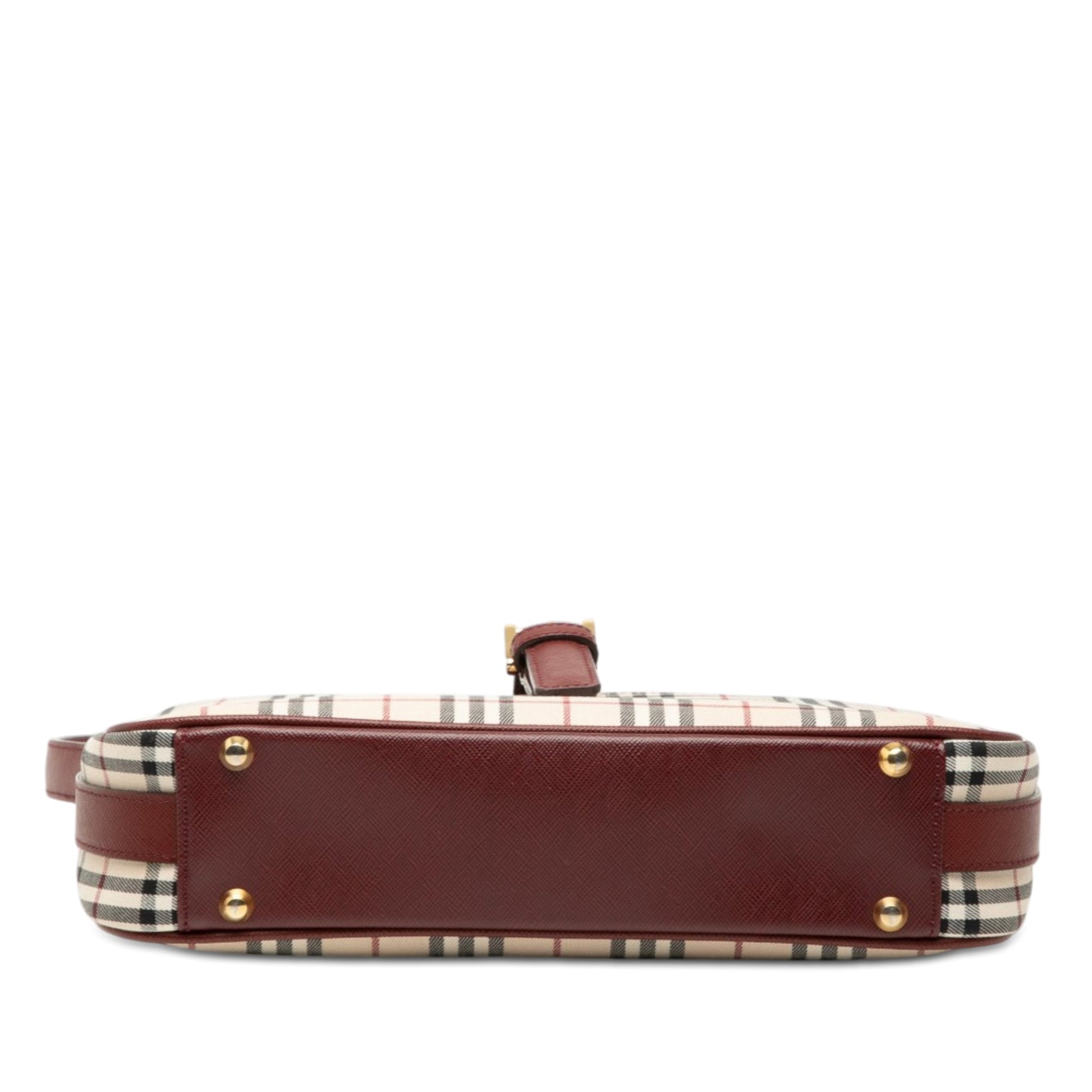 Burberry House Check Canvas Shoulder Bag