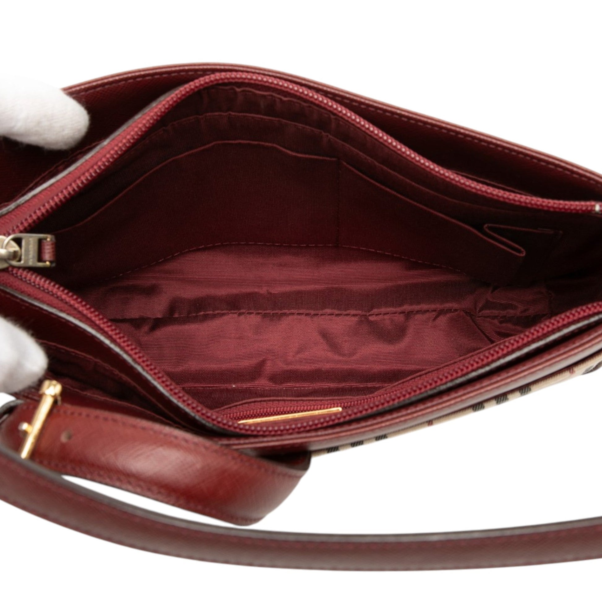 Burberry House Check Canvas Shoulder Bag
