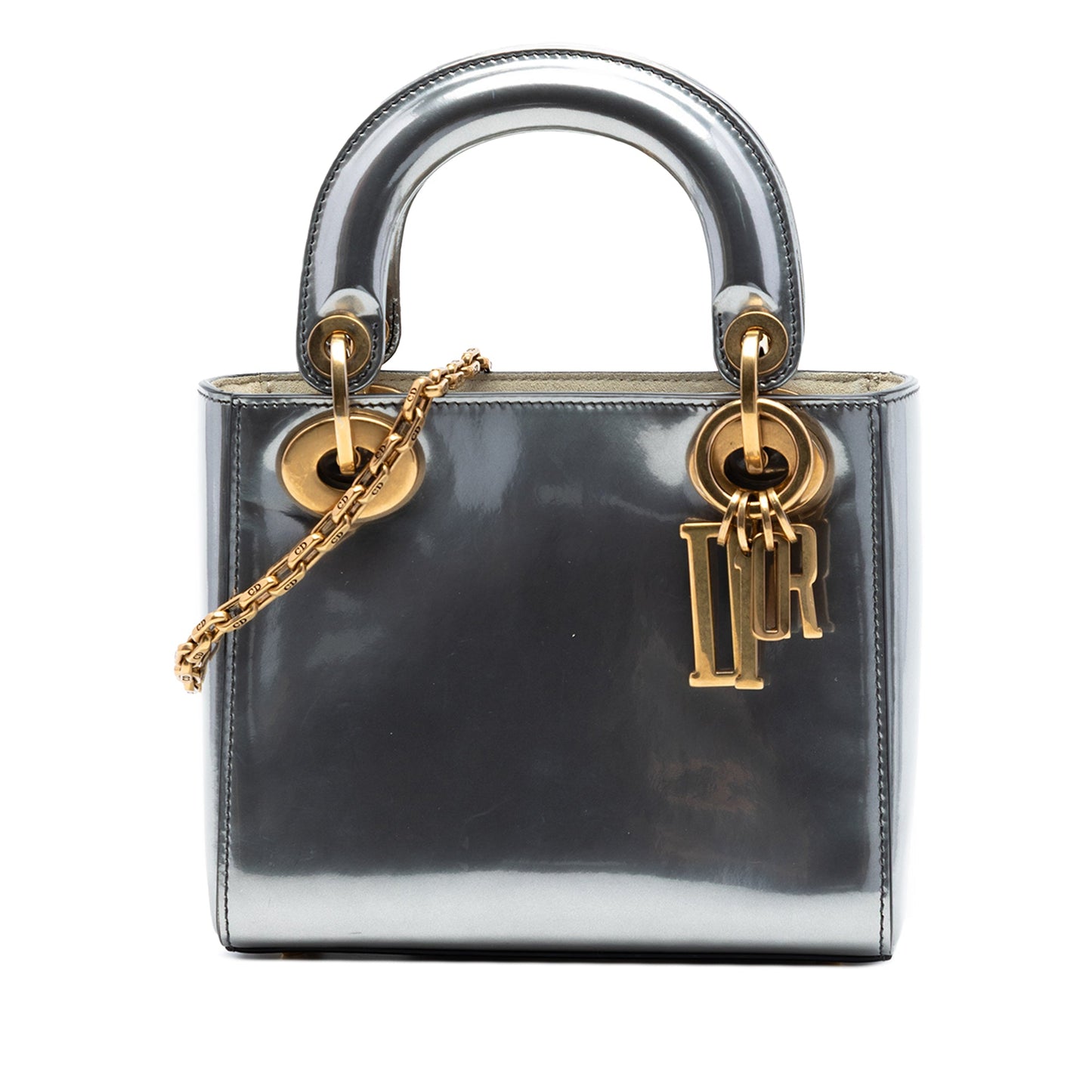 Dior Mini Metallic Patent Lady Dior