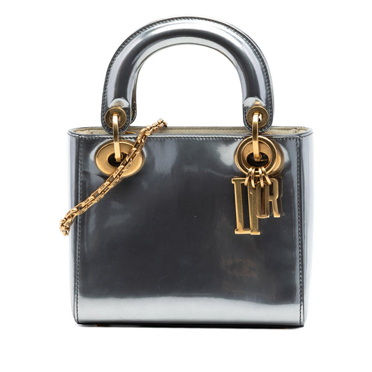 Dior Mini Metallic Patent Lady Dior
