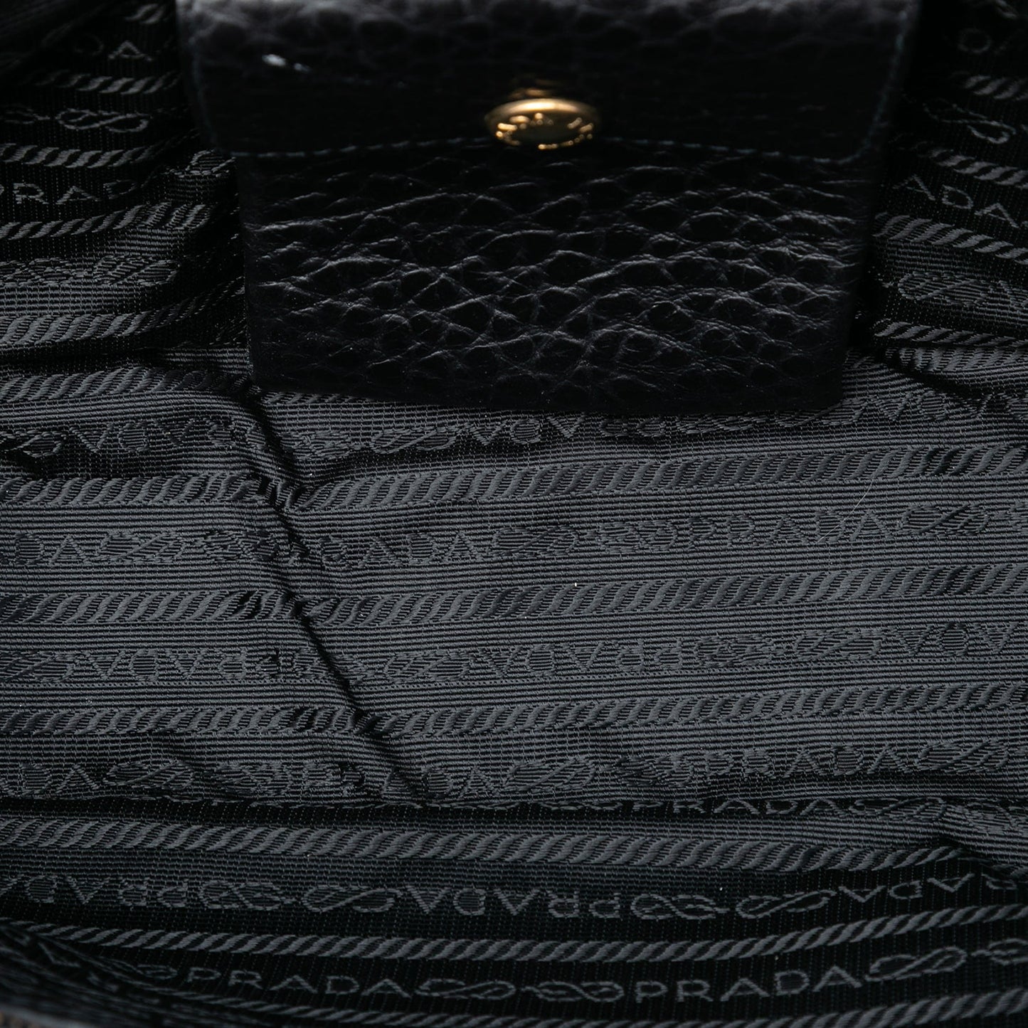 Leather Trimmed Tessuto Front Flap Pocket Shoulder Bag