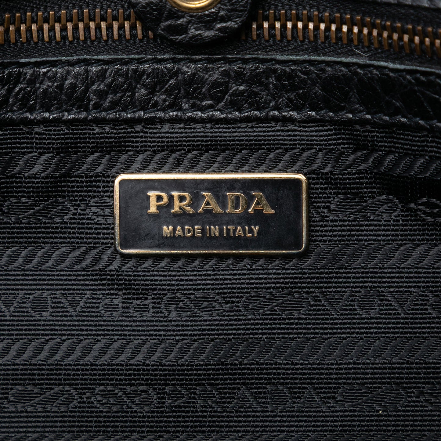 Leather Trimmed Tessuto Front Flap Pocket Shoulder Bag