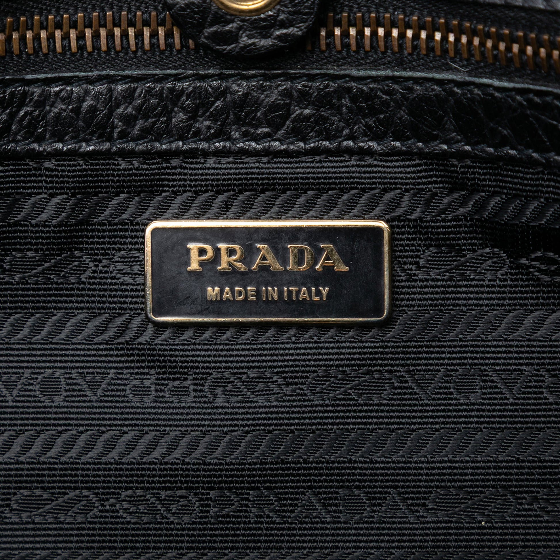 Leather Trimmed Tessuto Front Flap Pocket Shoulder Bag