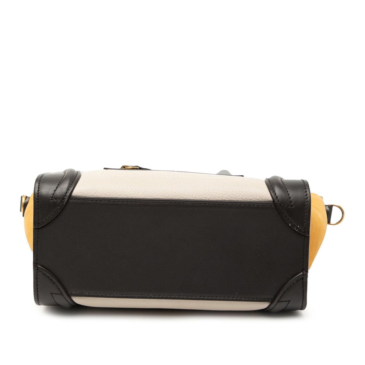 Celine Nano Tricolor Nubuck and Drummed Calfskin Luggage Tote