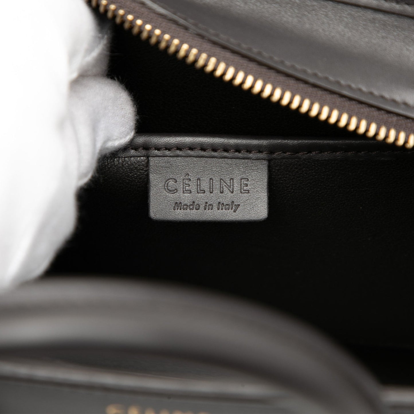 Celine Nano Tricolor Nubuck and Drummed Calfskin Luggage Tote