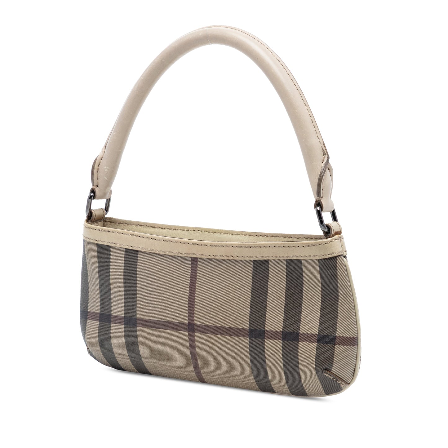 Burberry Smoke Check Coated Canvas Shoulder Bag
