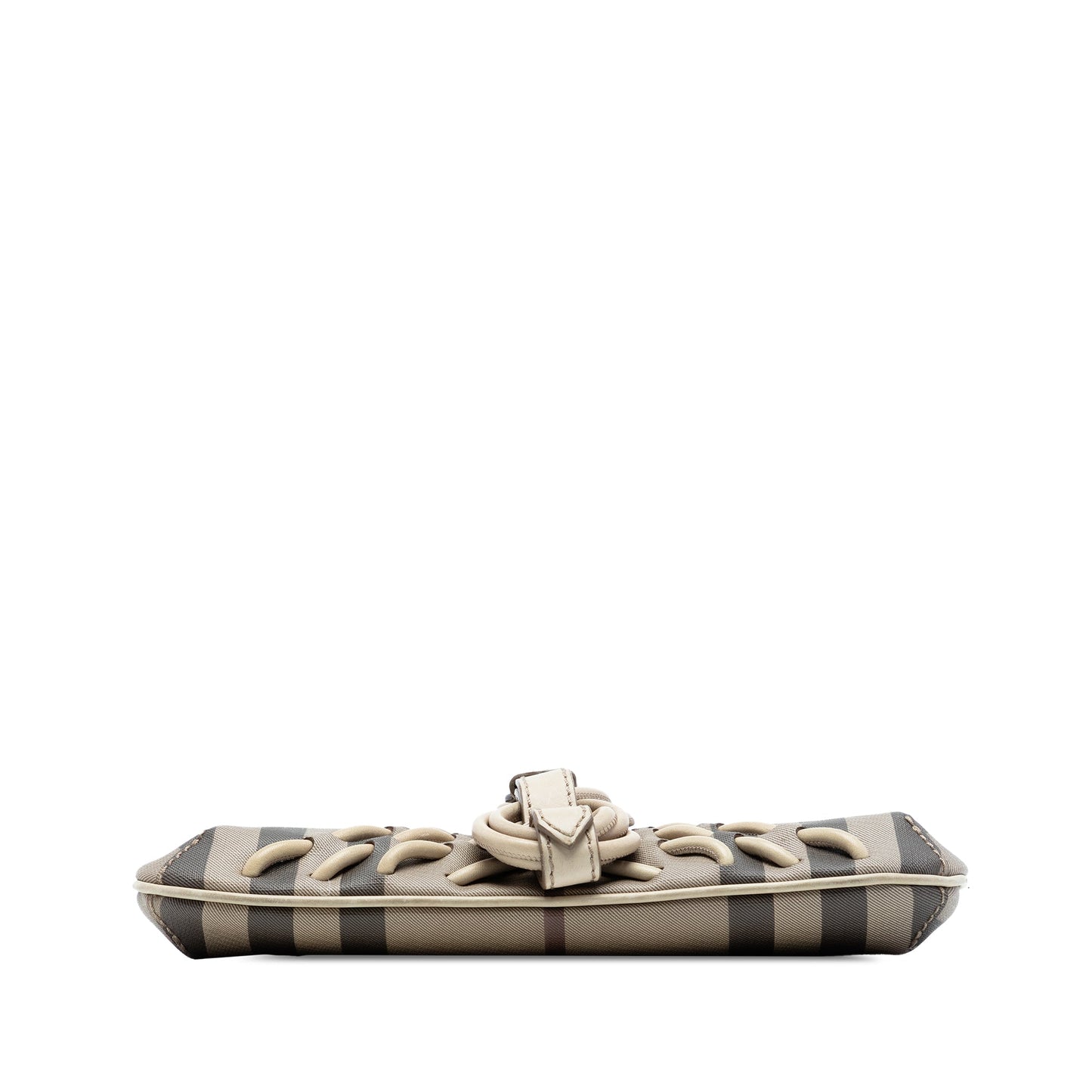 Burberry Smoke Check Coated Canvas Shoulder Bag