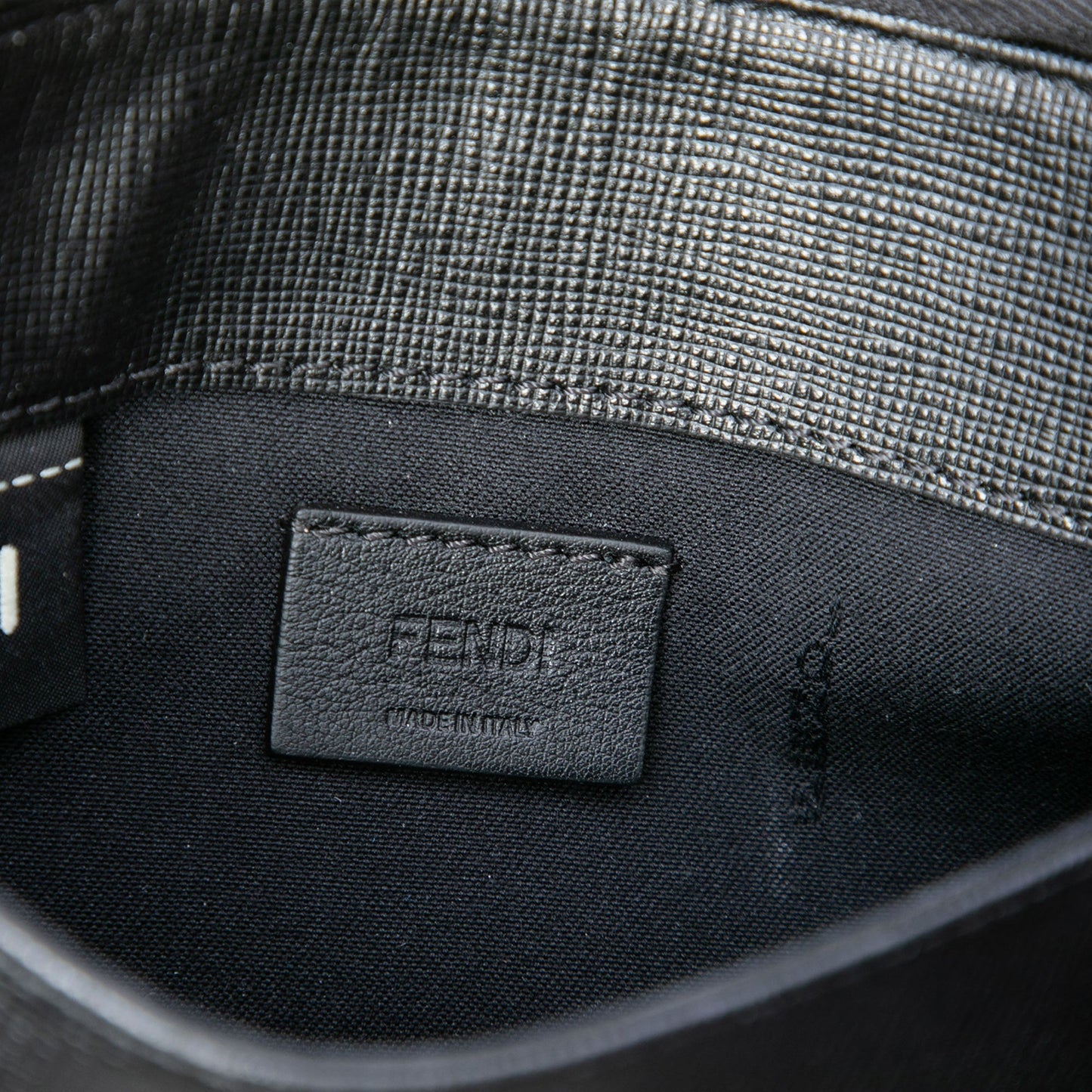 Fendi Studded Leather Karlito Wallet on Chain