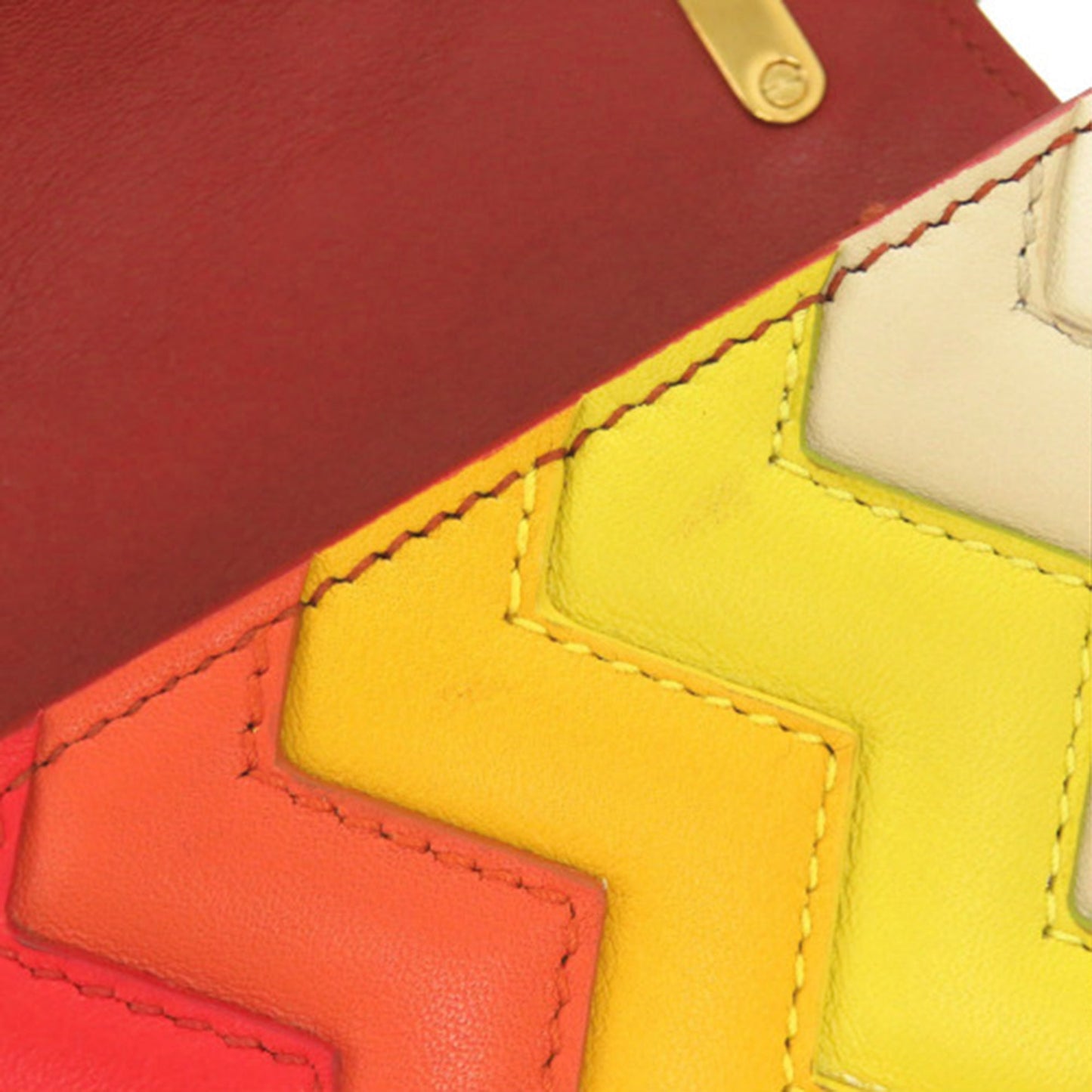 Sara Battaglia Mini Leather Zigzag Gancini Crossbody