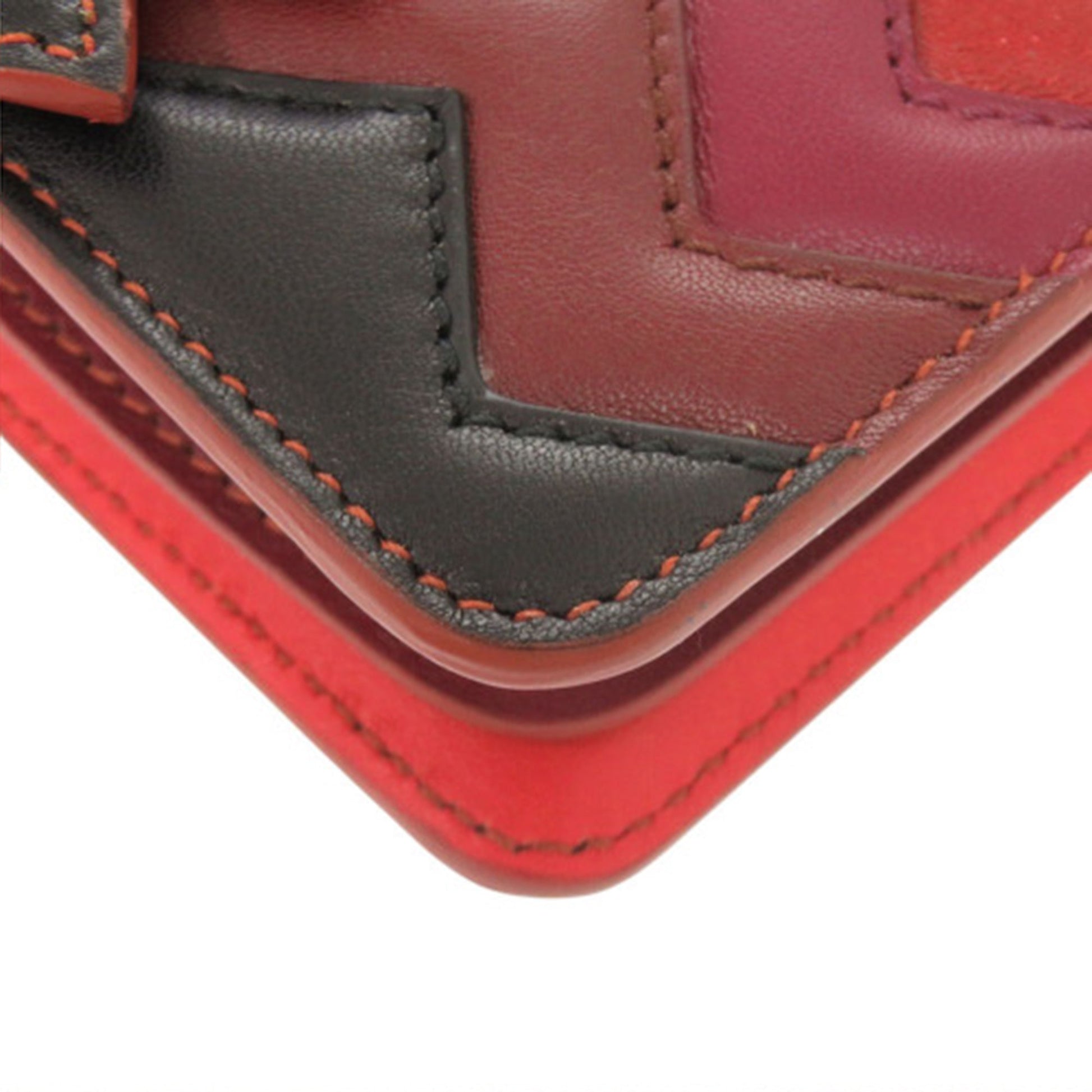 Sara Battaglia Mini Leather Zigzag Gancini Crossbody