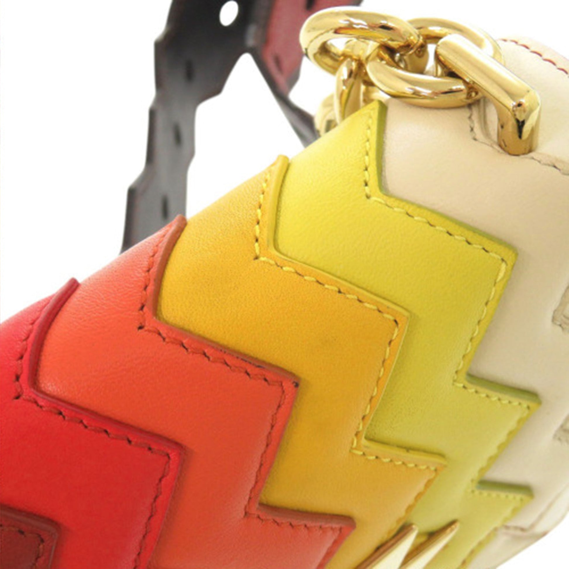 Sara Battaglia Mini Leather Zigzag Gancini Crossbody