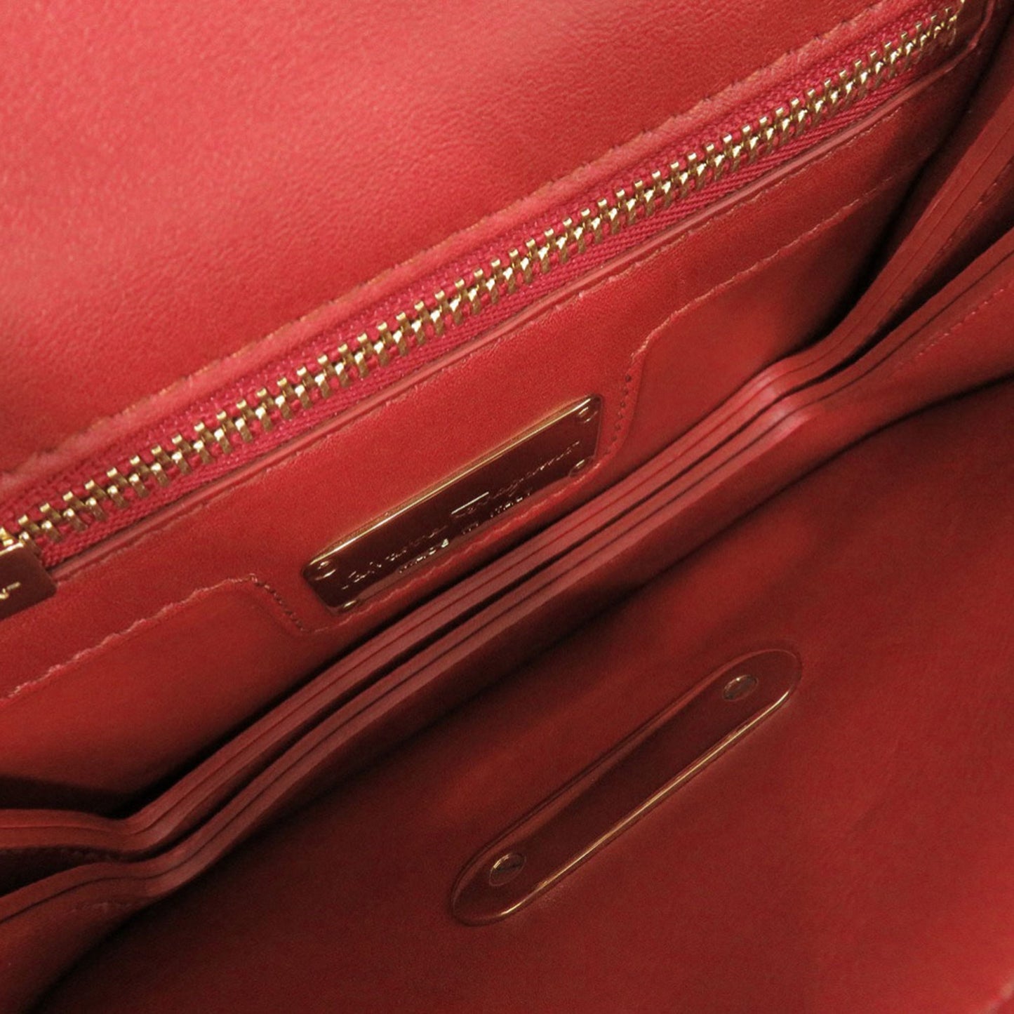 Sara Battaglia Mini Leather Zigzag Gancini Crossbody