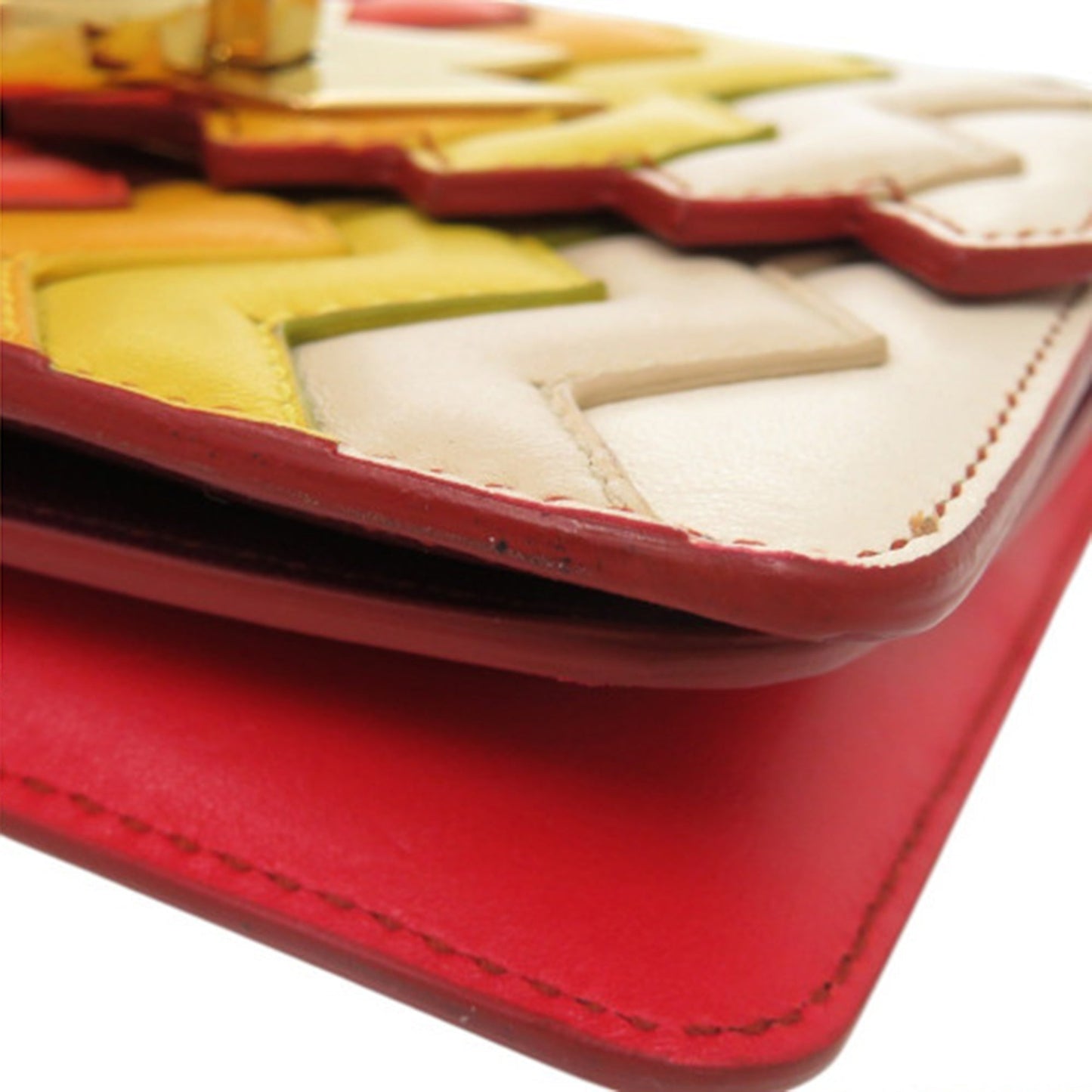 Sara Battaglia Mini Leather Zigzag Gancini Crossbody