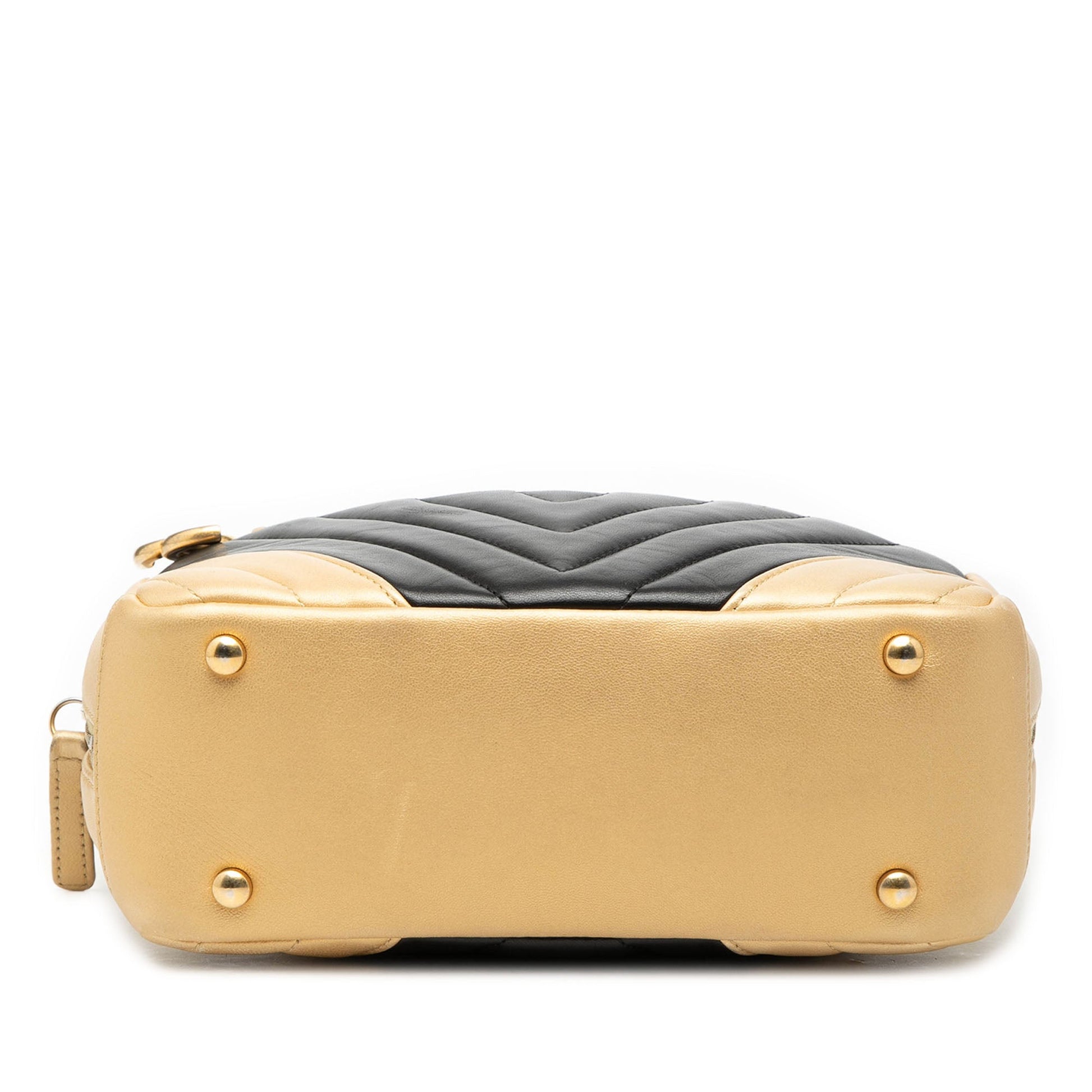 CC Chevron Lambskin Camera Shoulder Bag