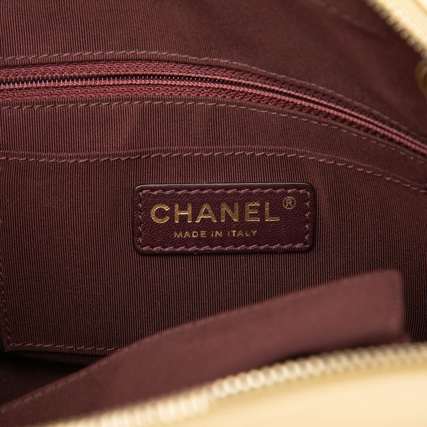 CC Chevron Lambskin Camera Shoulder Bag