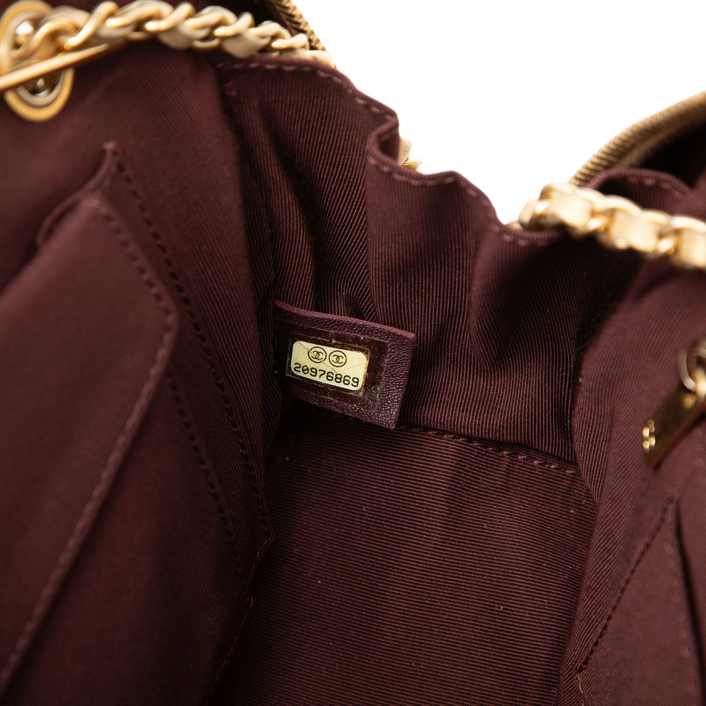 CC Chevron Lambskin Camera Shoulder Bag