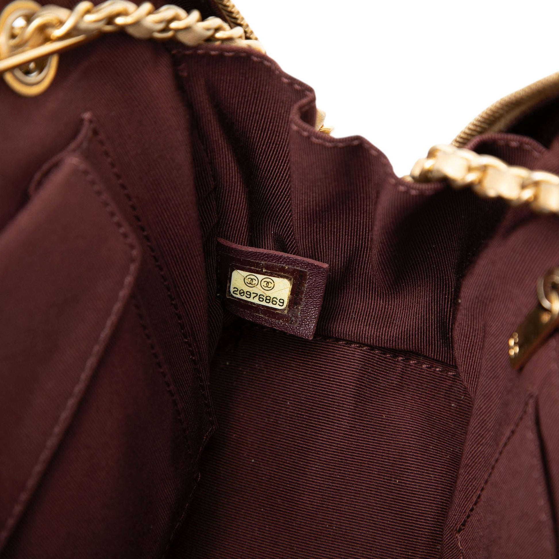 CC Chevron Lambskin Camera Shoulder Bag
